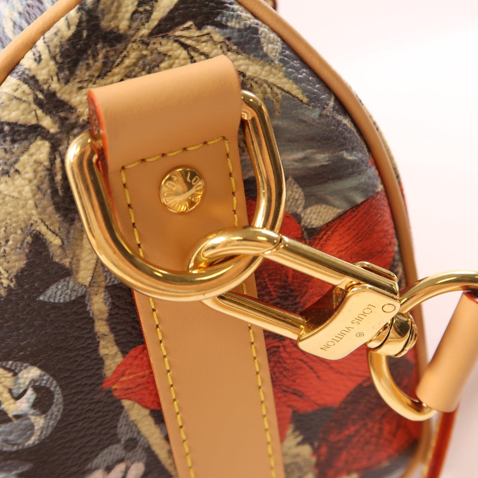 LOUIS VUITTON 【激減優惠】Monogram Surfin Keepall Bandouliere 25金扣手挽肩背兩用袋彩色