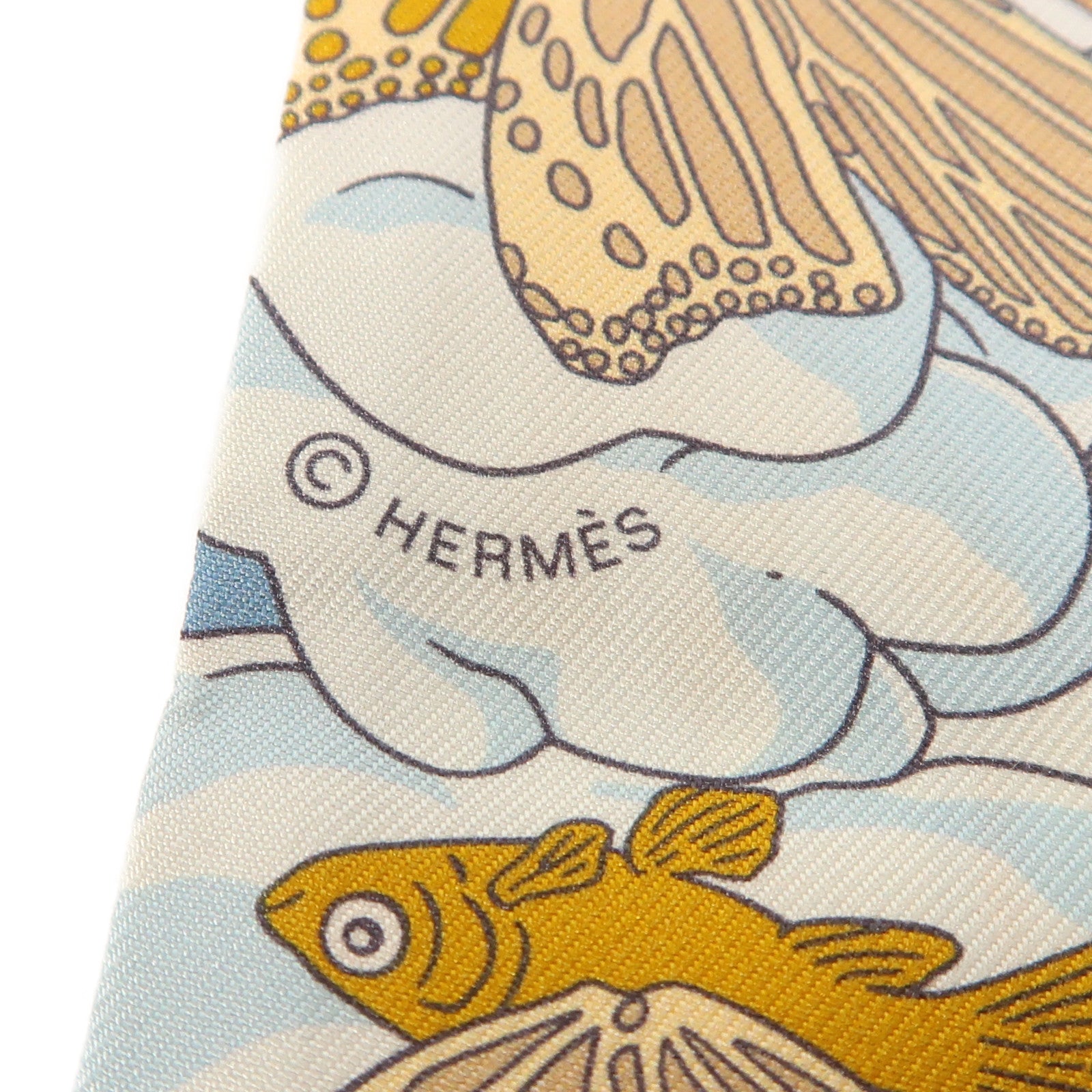 HERMES 絲質Twilly絲巾