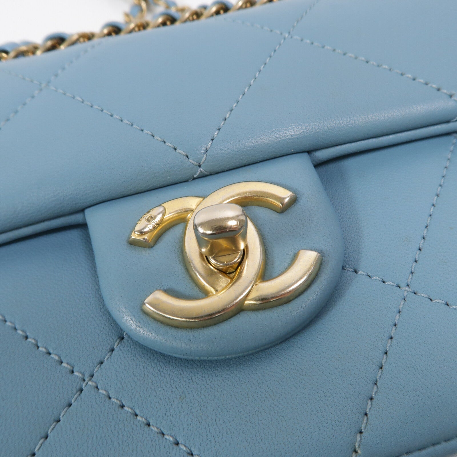 CHANEL 皮皮革Matelasse Chain Shoulder Bag鏈帶手挽肩背兩用袋