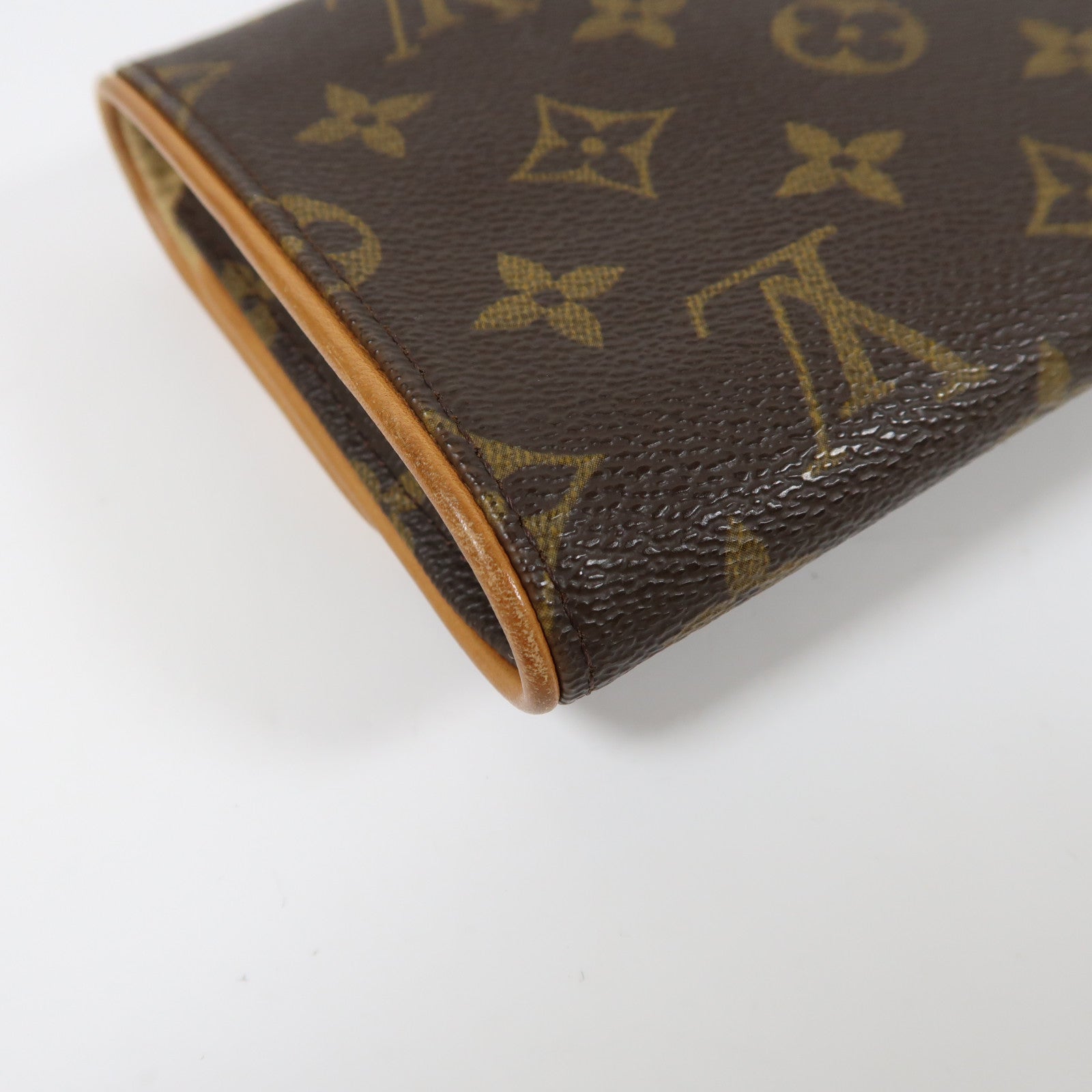 LOUIS VUITTON Monogram Pochette Twin GM金扣肩背袋啡色