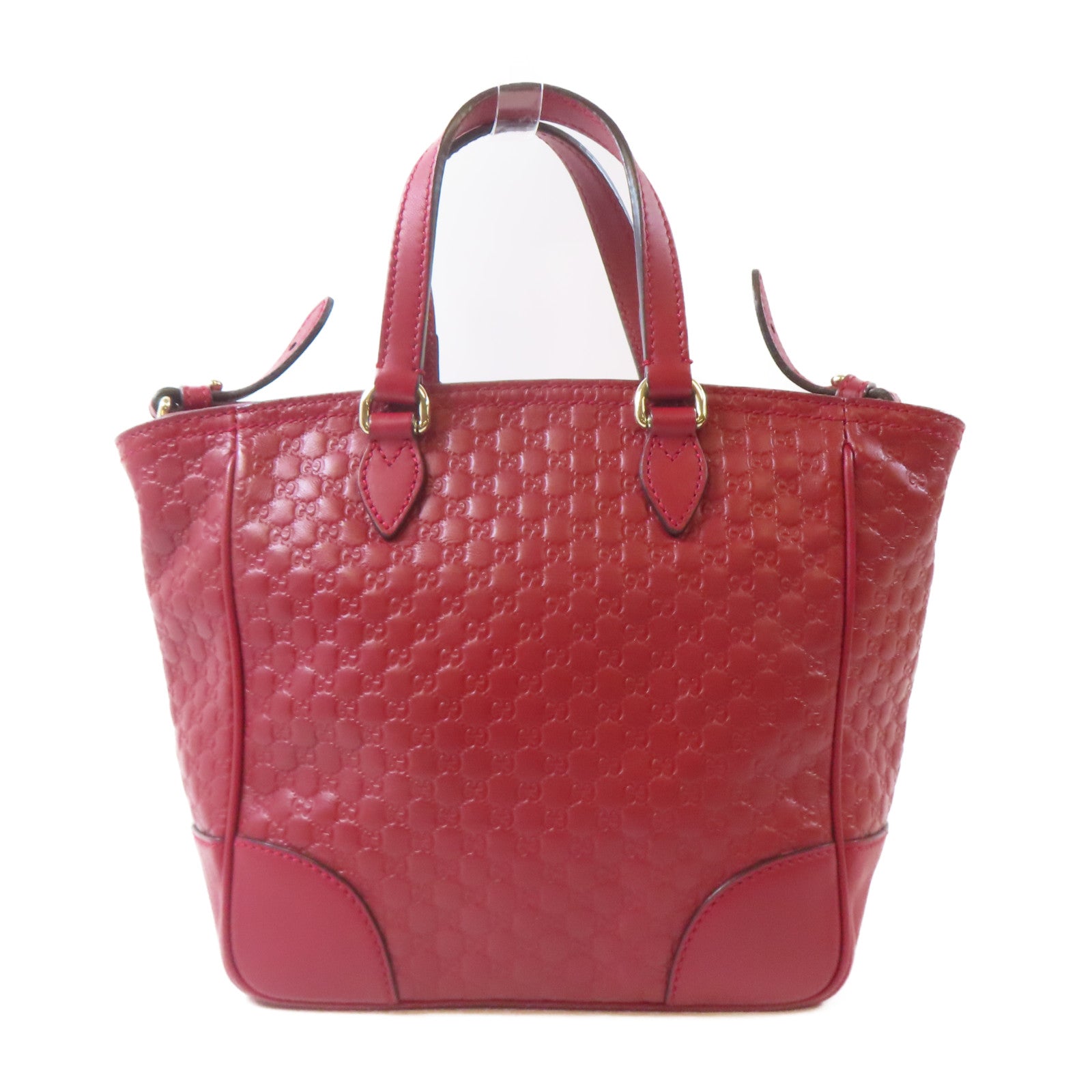 GUCCI 牛皮皮革Microguccissima 2 Way Bag金扣手挽肩背兩用袋紅色
