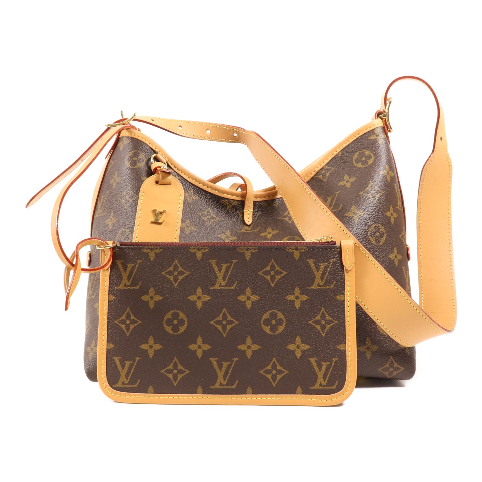 LOUIS VUITTON Monogram CarryAll PM金扣肩背袋