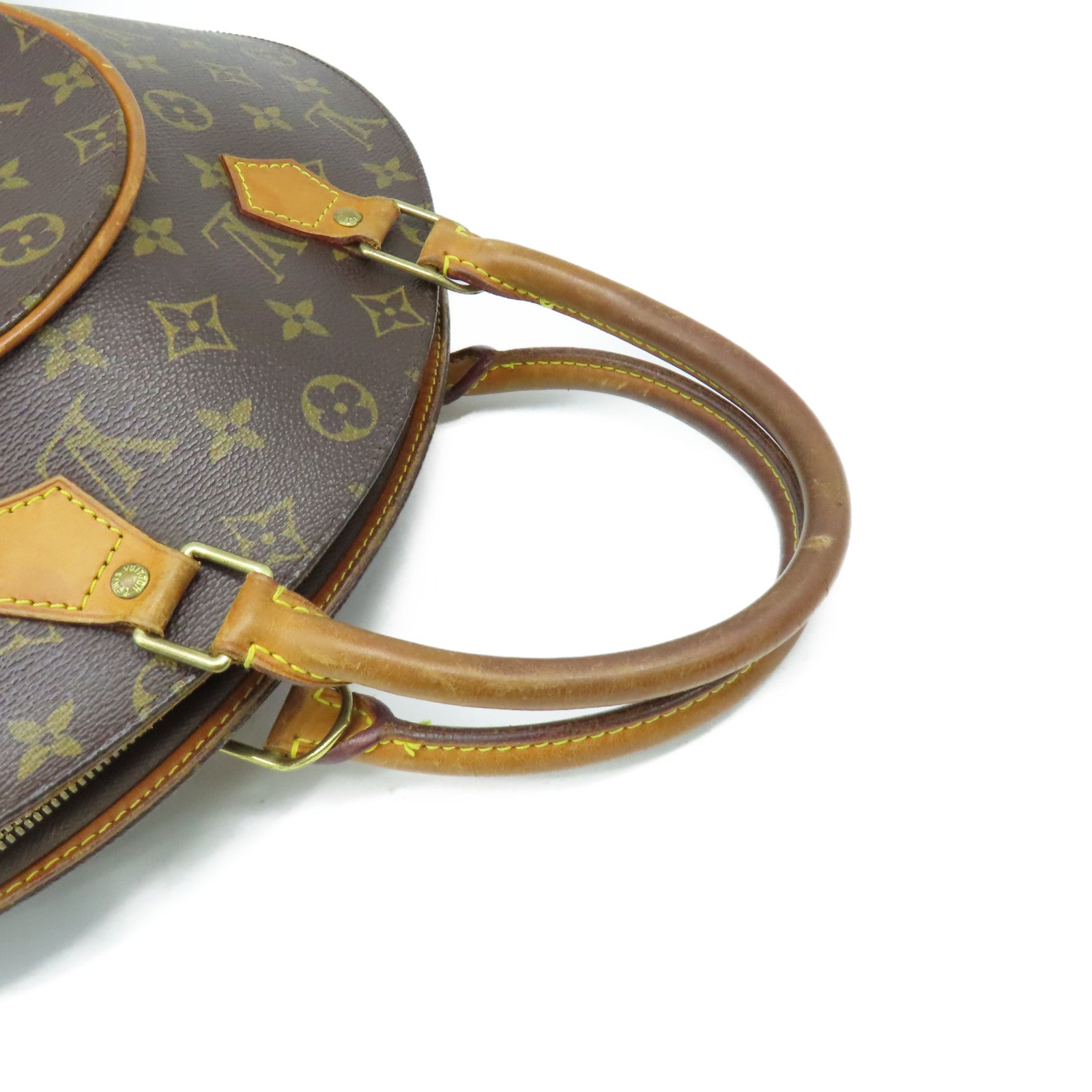 LOUIS VUITTON 【激減優惠】Monogram Ellipse MM Hand Bag金扣手挽袋啡色