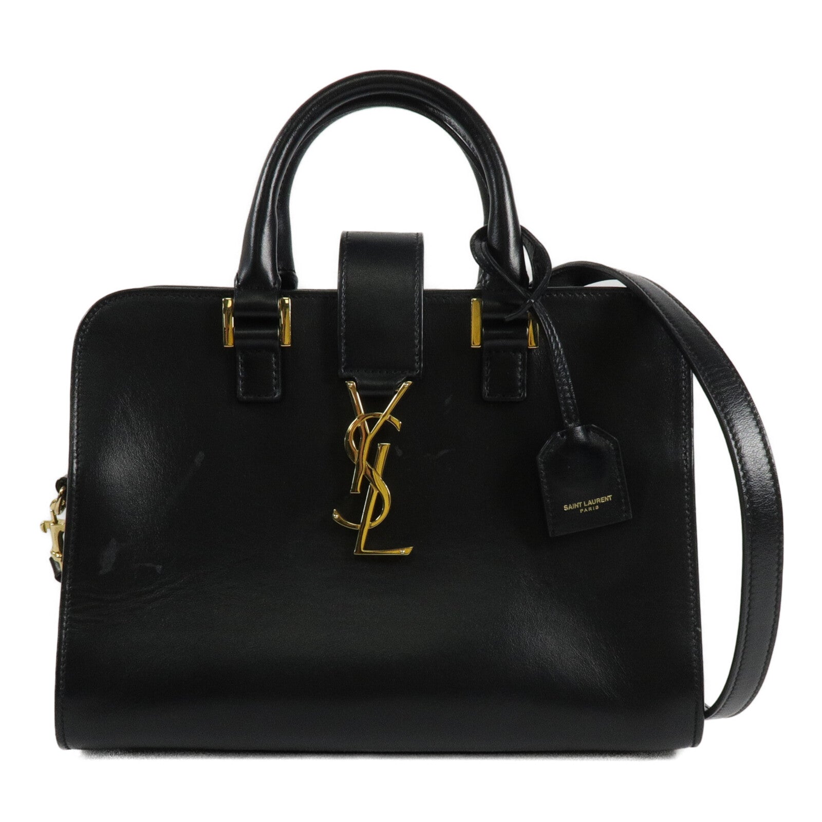 YVES SAINT LAURENT 牛皮皮革Baby Cabas手挽肩背兩用袋