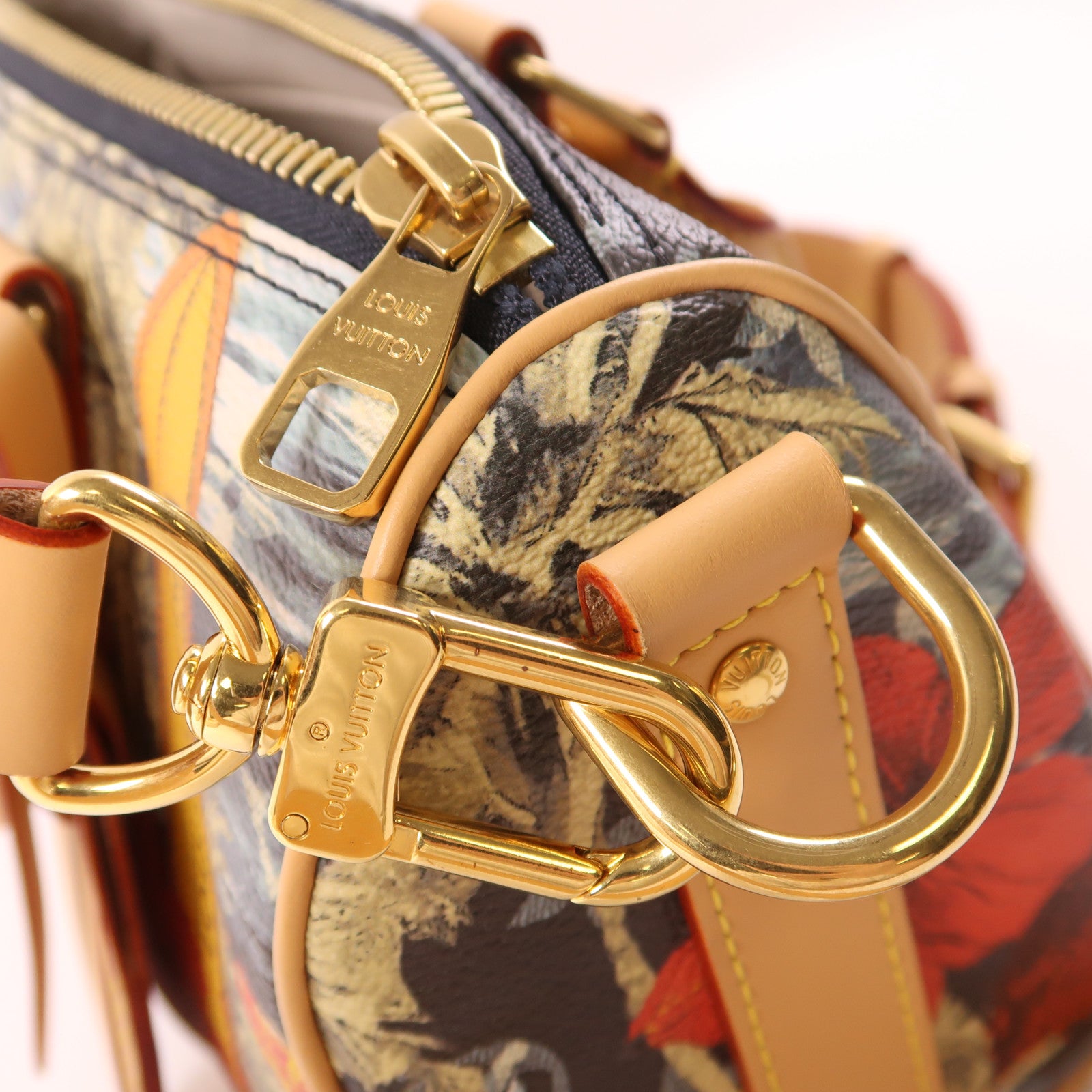 LOUIS VUITTON 【激減優惠】Monogram Surfin Keepall Bandouliere 25金扣手挽肩背兩用袋彩色