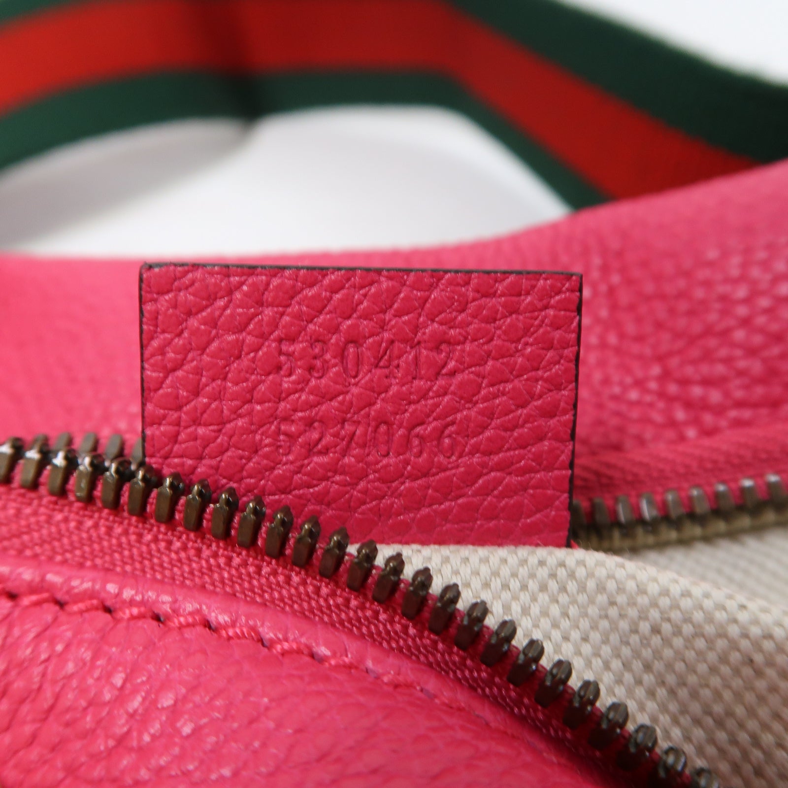 GUCCI 牛皮皮革Waist Bag金扣腰包粉紅色