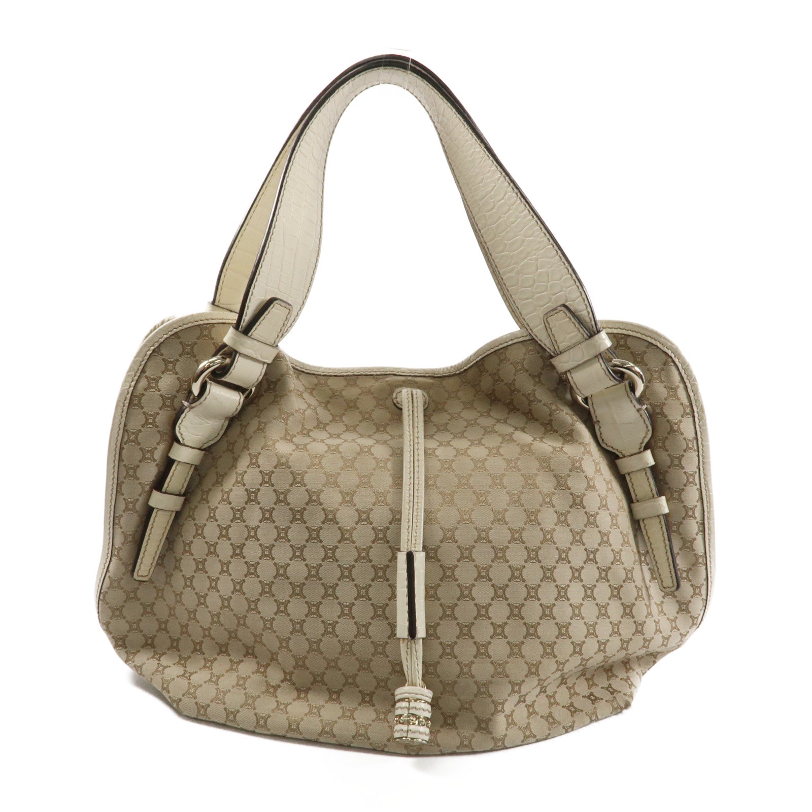 CELINE 帆布/牛皮皮革Bitter Sweet金扣手挽袋