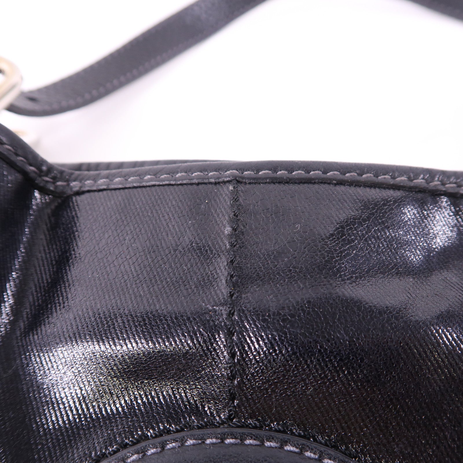 TOD'S 塗層帆布Tote Bag銀扣肩背袋