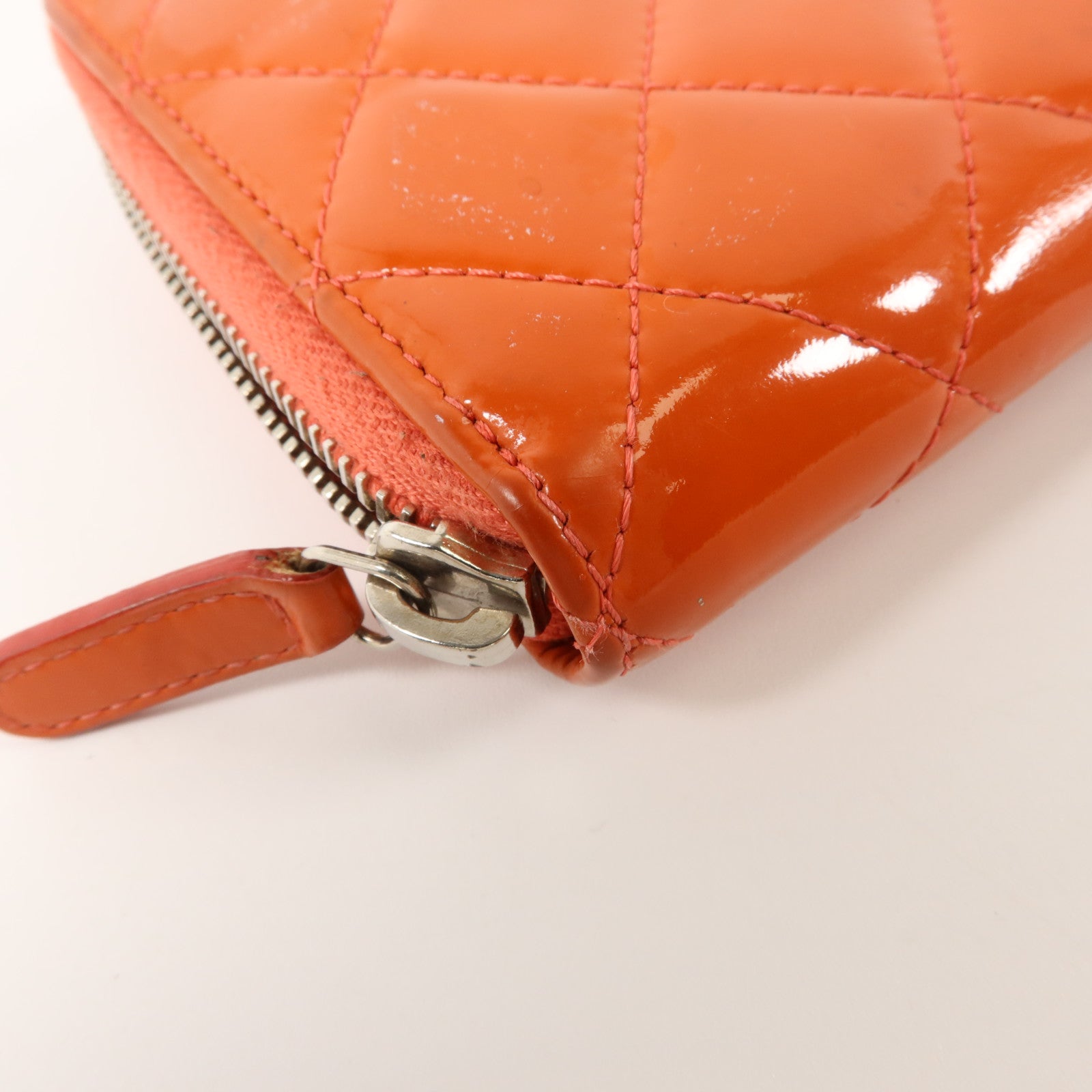 CHANEL 漆皮皮革Long Round Wallet長錢包