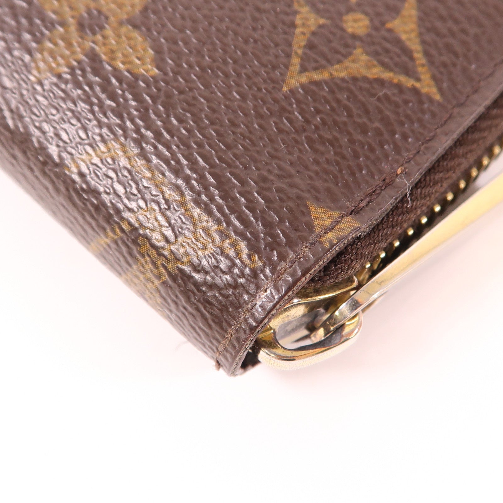 LOUIS VUITTON Monogram Zippy Wallet金扣長錢包