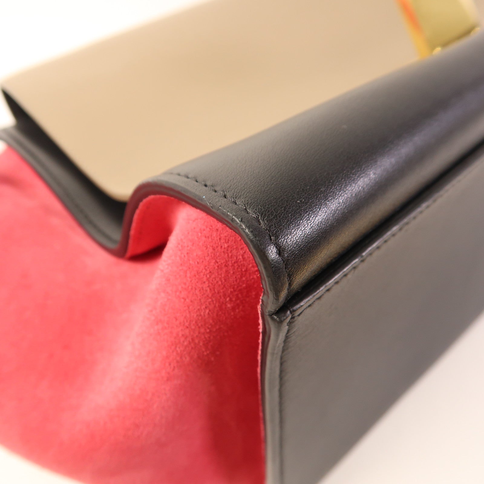 CELINE 牛皮皮革Trapeze金扣手挽肩背兩用袋