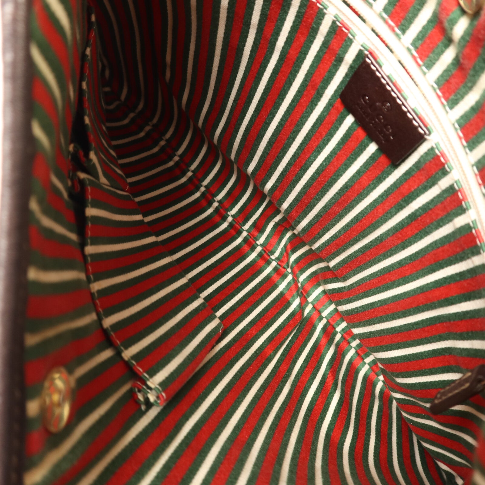 GUCCI 帆布Britt Hobo金扣肩背袋