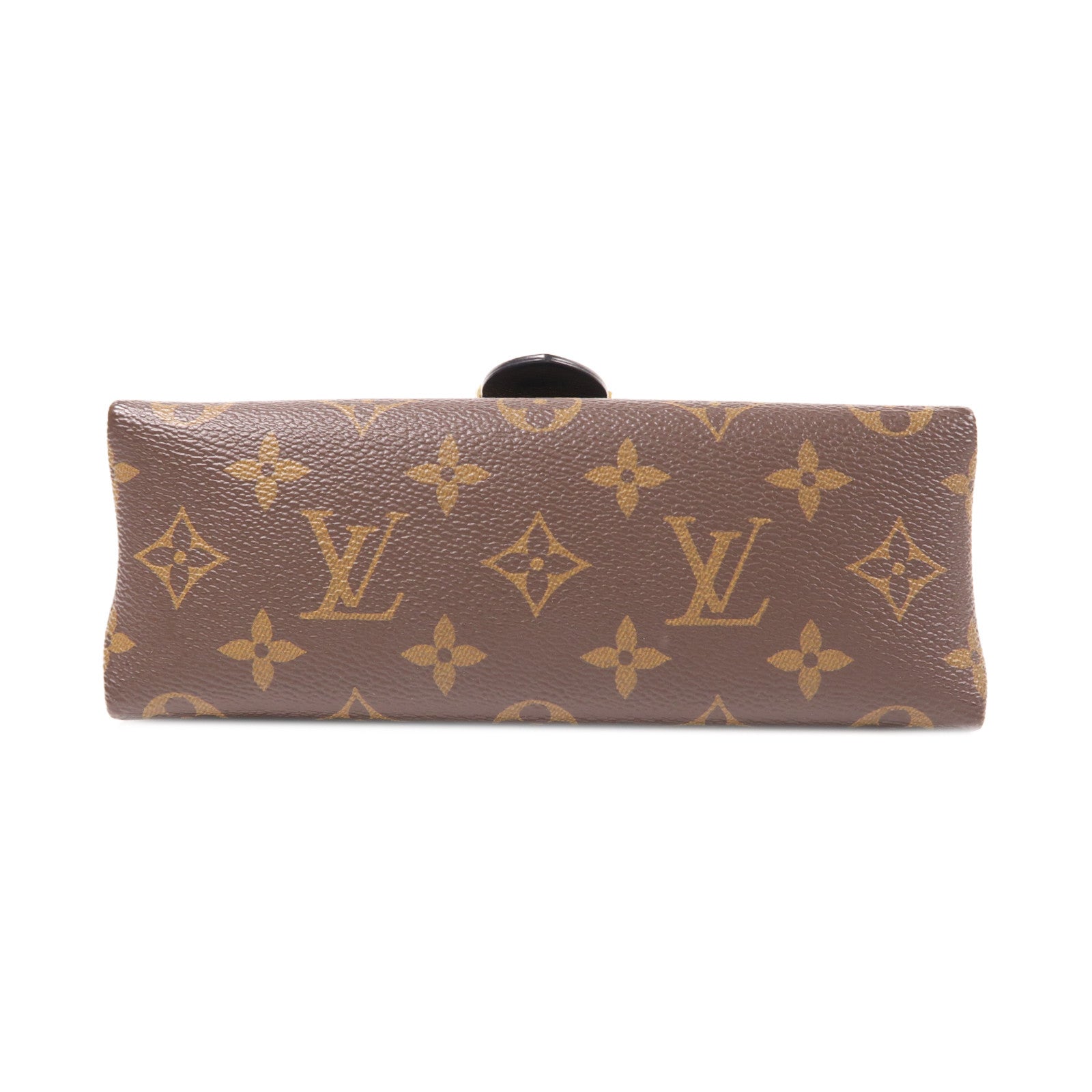 LOUIS VUITTON Monogram Locky BB金扣手挽肩背兩用袋棕色/黑色