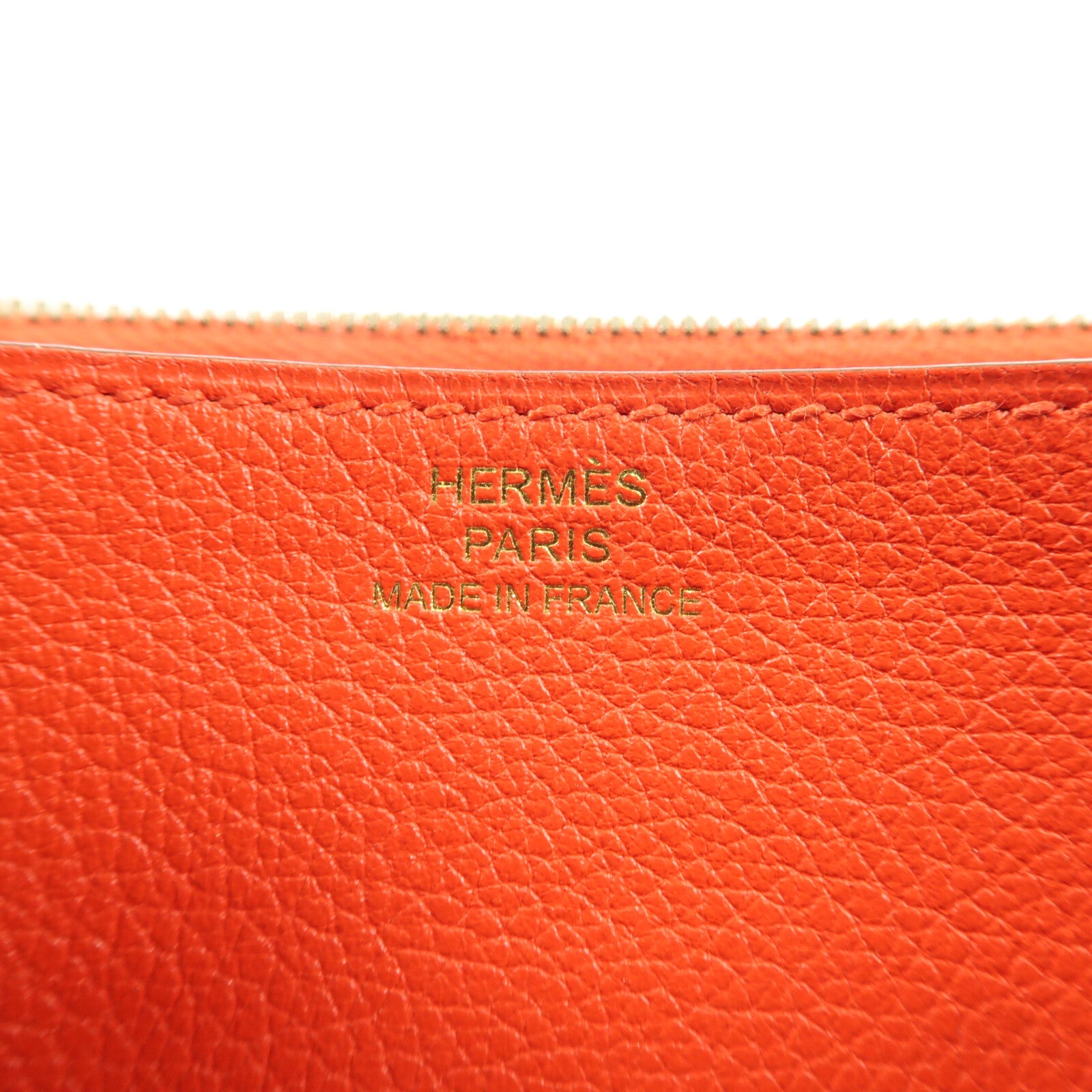 HERMES Evercolor皮革Mini Convoyeur金扣肩背袋Rouge Tomate