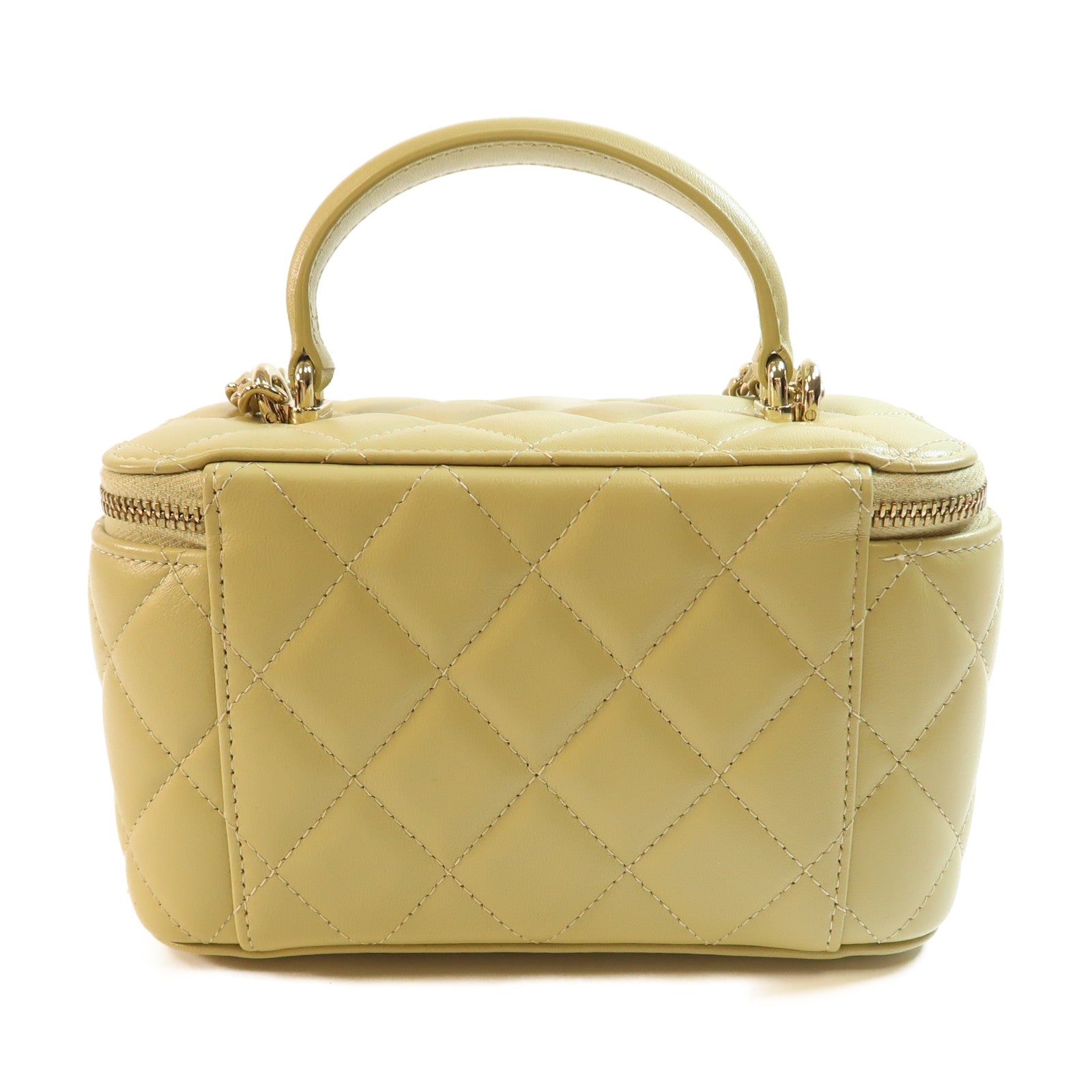 CHANEL 牛皮皮革Handle Vanity金扣手挽肩背兩用袋