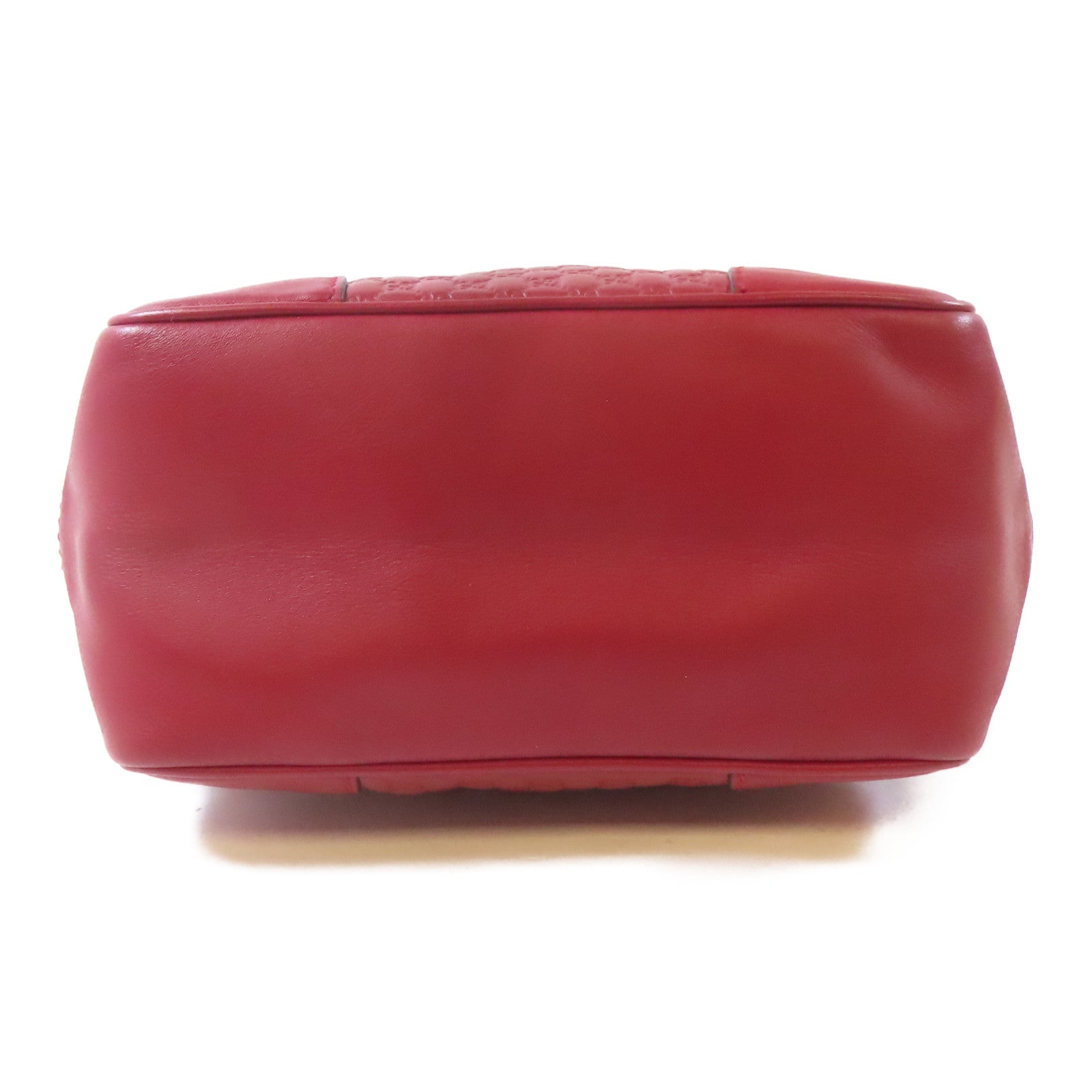 GUCCI 牛皮皮革Microguccissima 2 Way Bag金扣手挽肩背兩用袋紅色