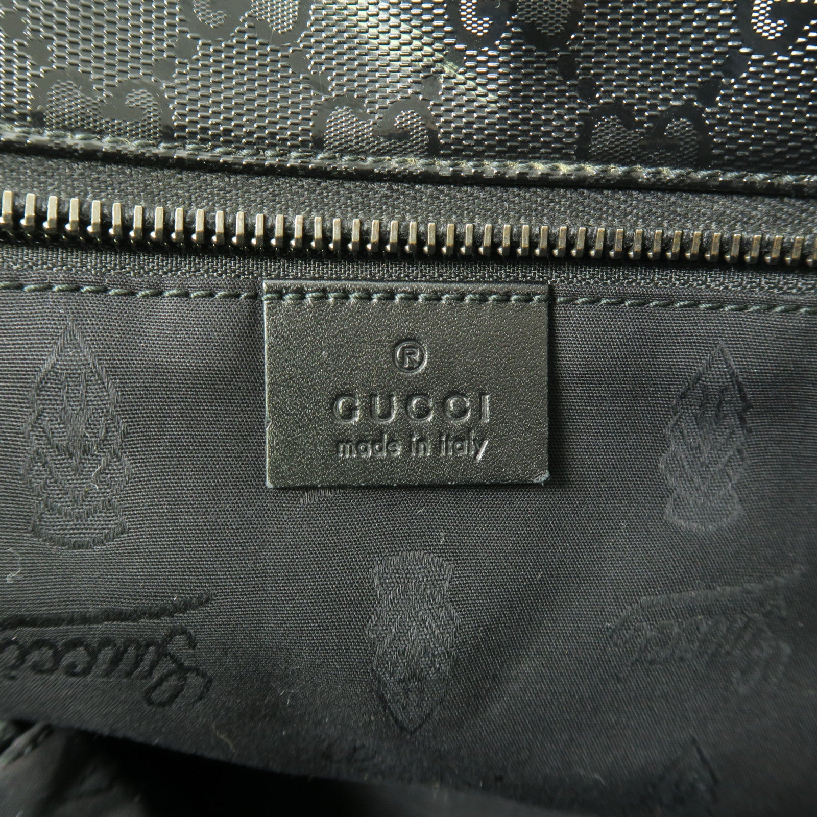 GUCCI 【激減優惠】塗層帆布Tote Bag肩背袋黑色