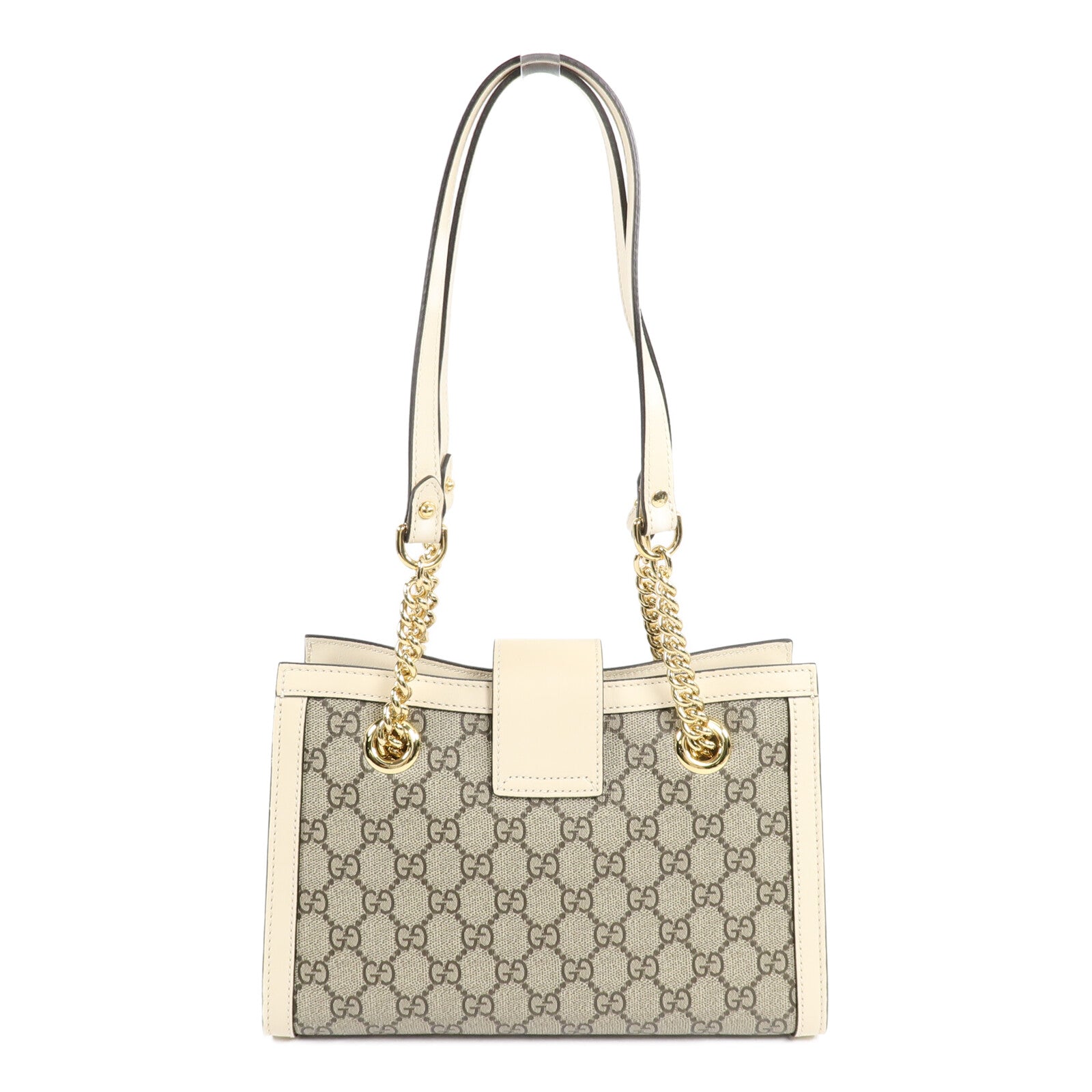 GUCCI 塗層帆布Padlock GG Small手挽袋