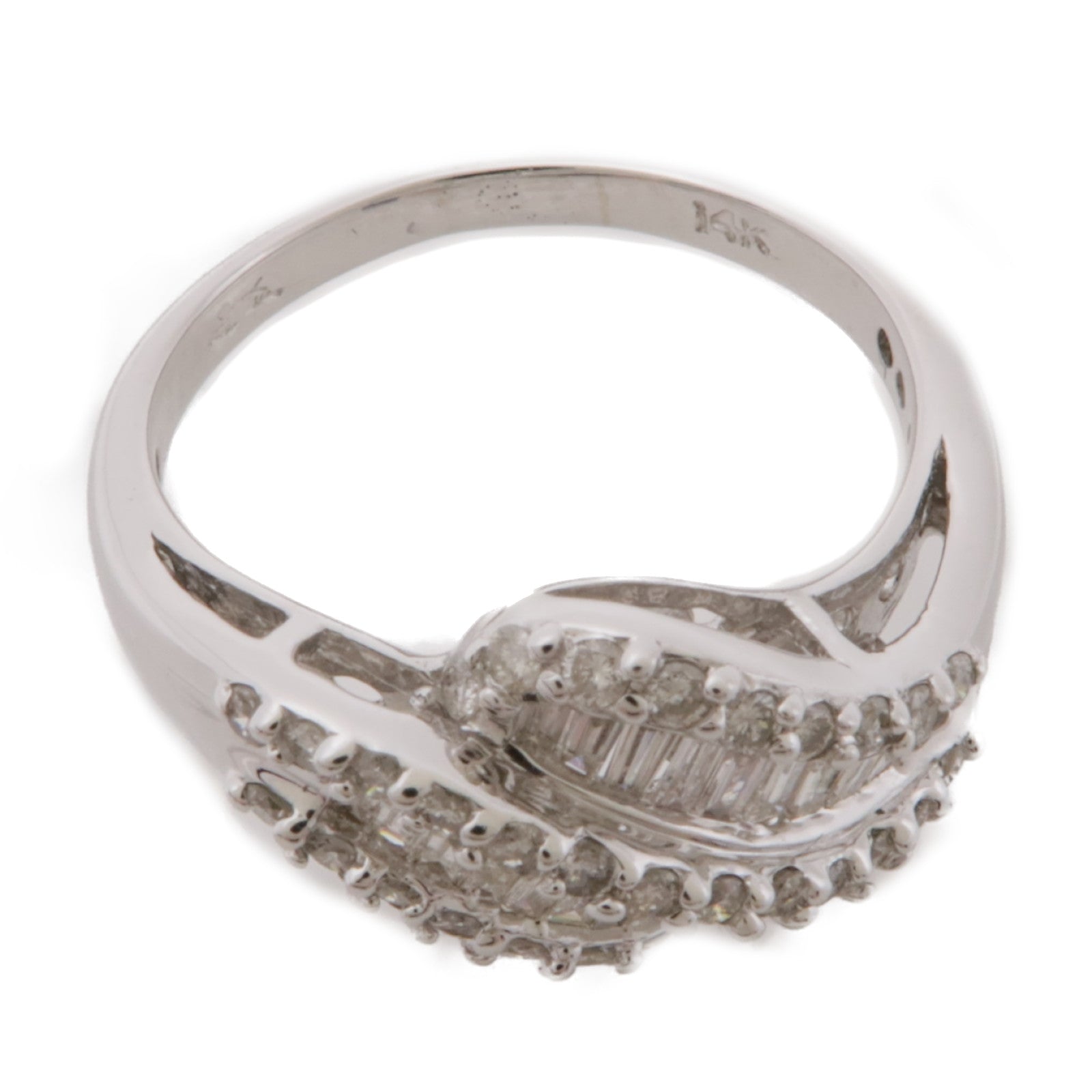 JEWELRY 14K白金Diamond Ring鑽石戒指US#7.5