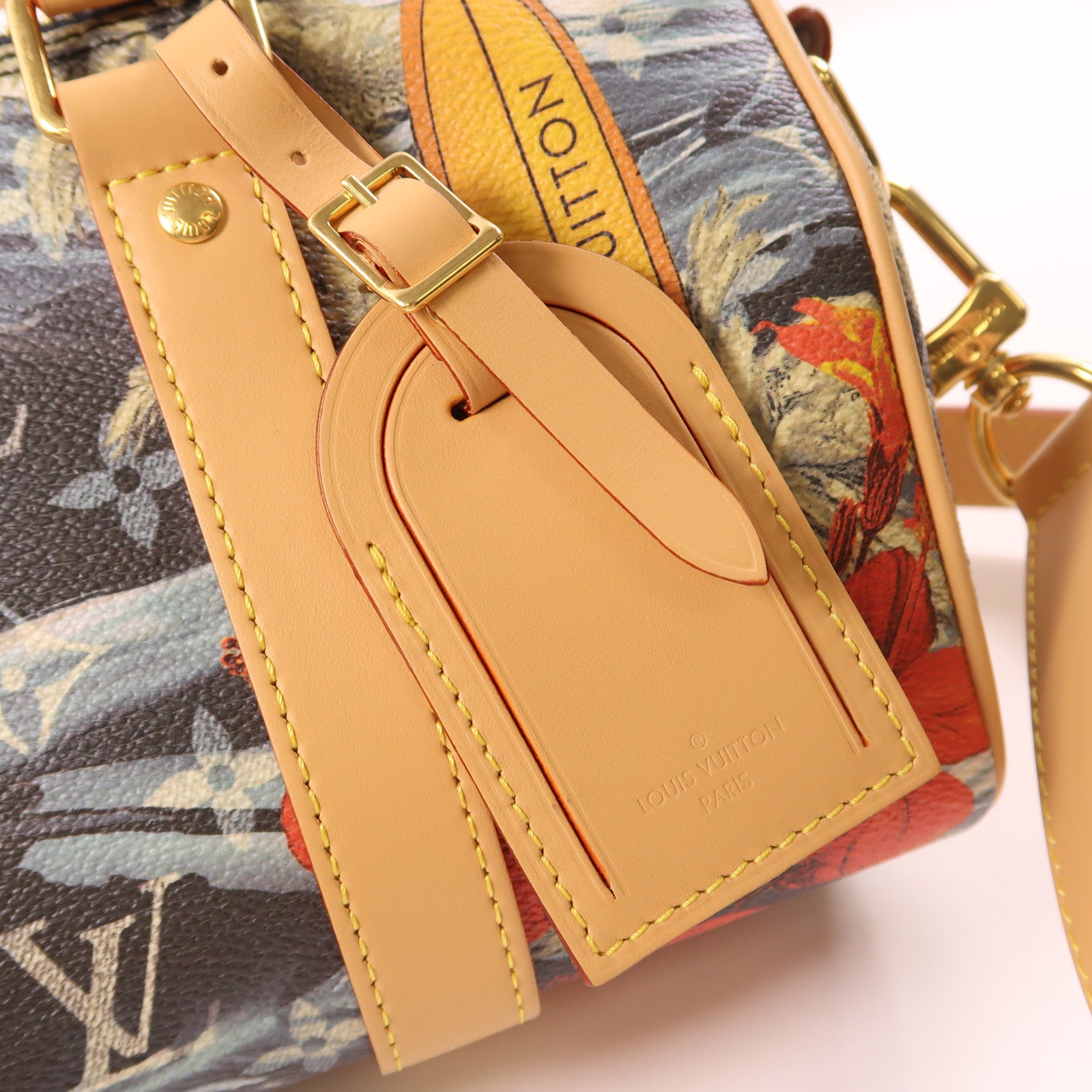 LOUIS VUITTON 【激減優惠】Monogram Surfin Keepall Bandouliere 25金扣手挽肩背兩用袋彩色