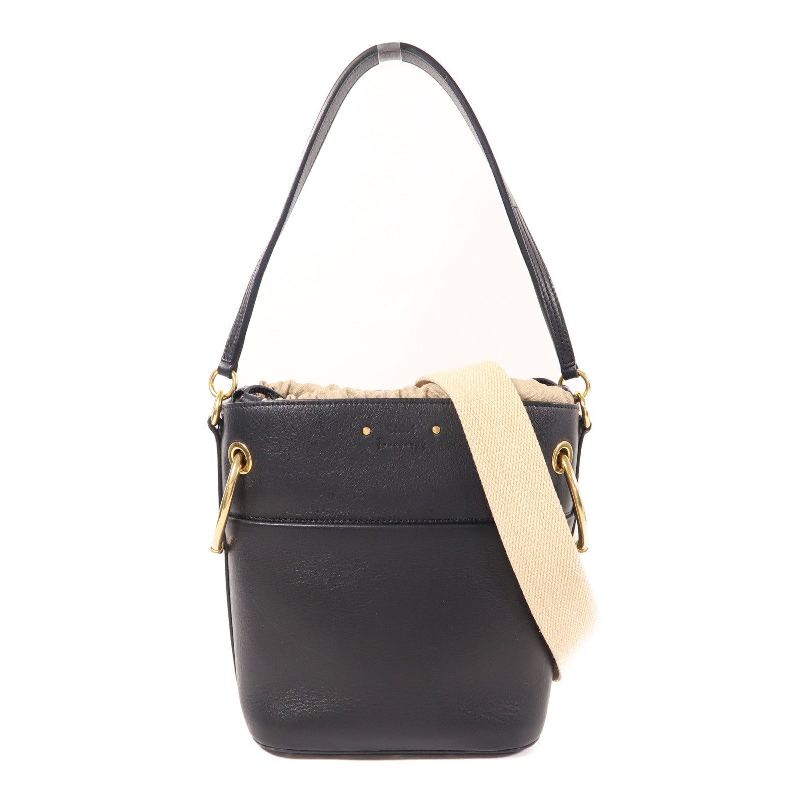 Chloe 牛皮皮革Shoulder Bag金扣肩背袋