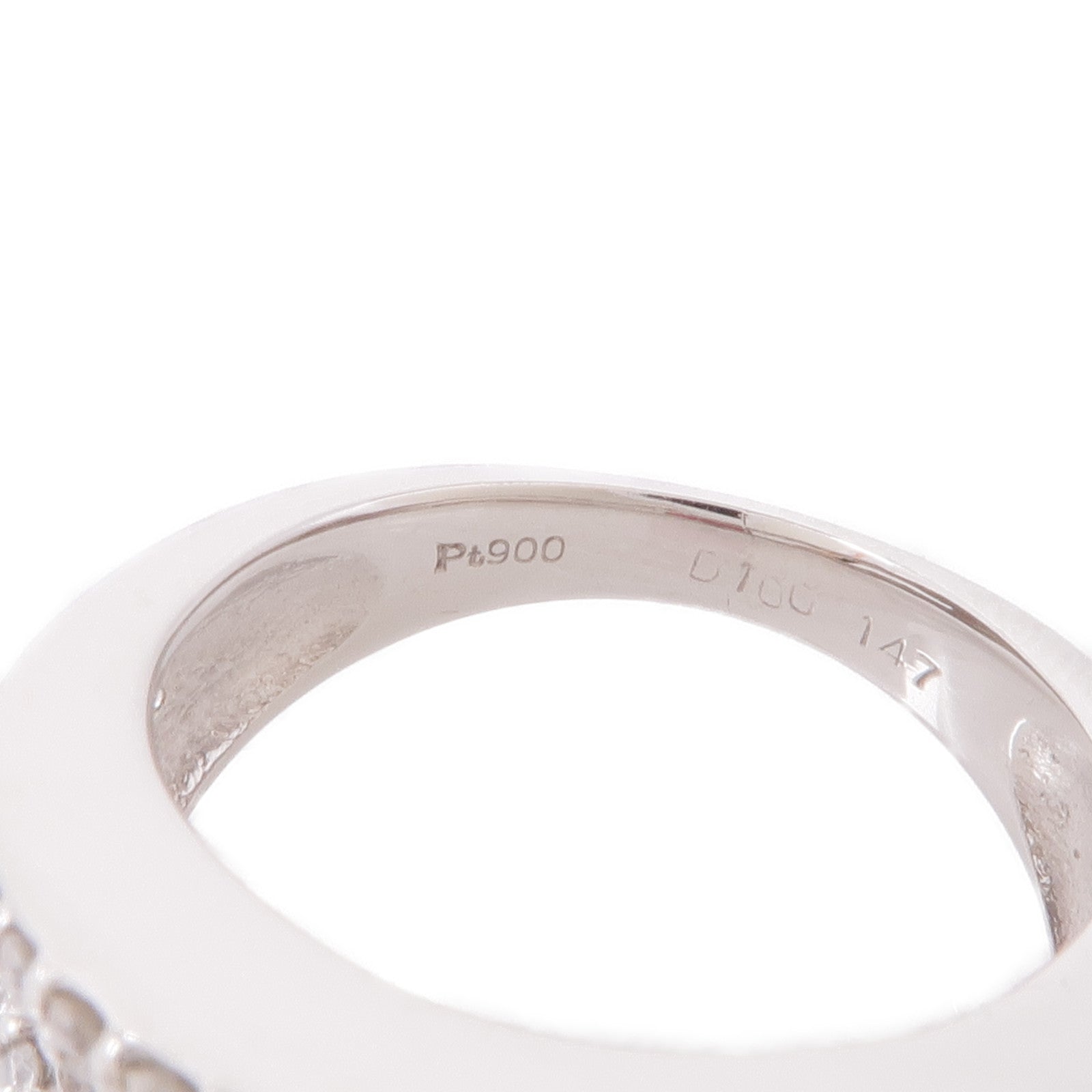 JEWELRY PT900鉑金Ruby/Diamond Ring紅寶石/鑽石戒指US#7.25