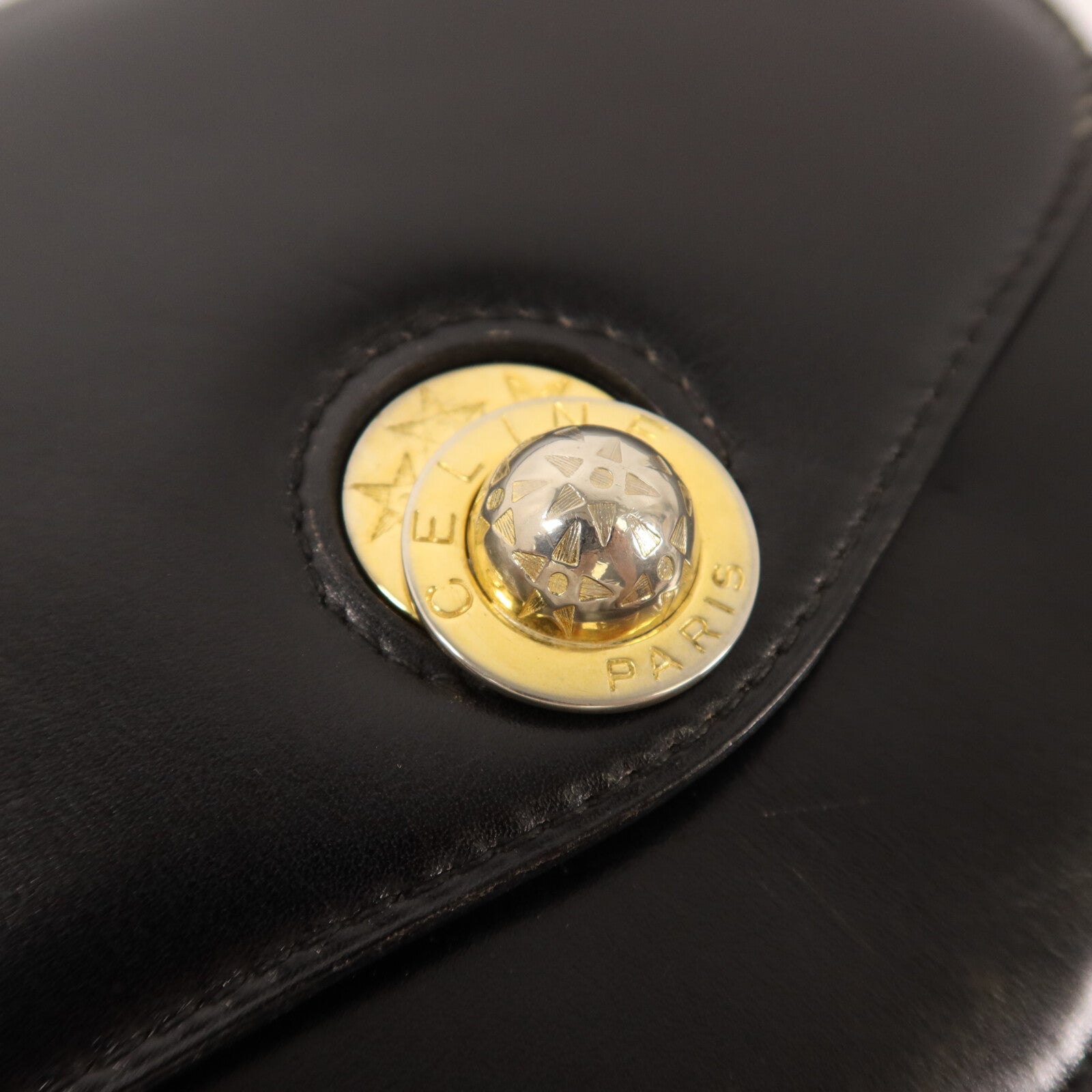 CELINE 牛皮皮革Vintage Shoulder Bag肩背袋