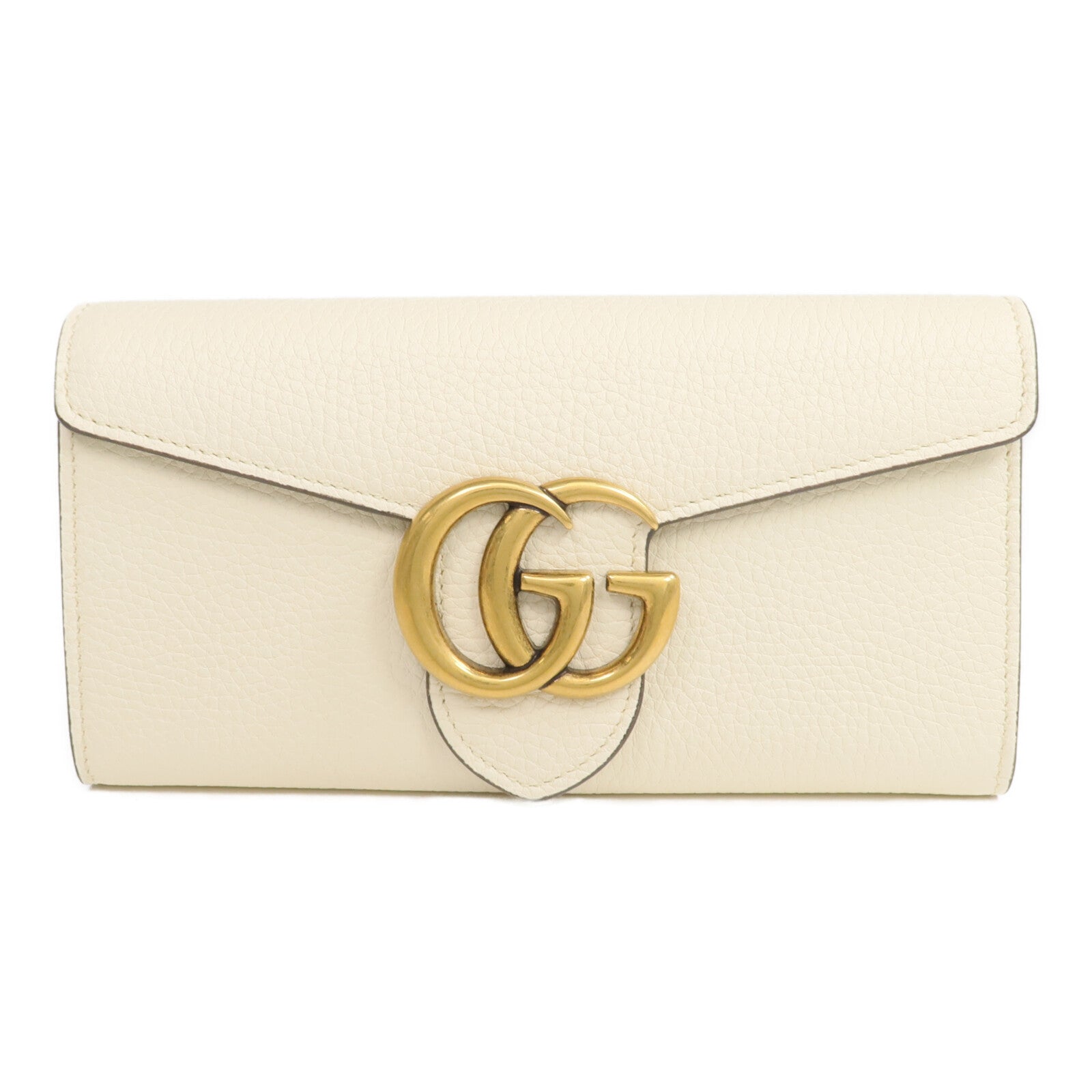 GUCCI 【激減優惠】牛皮皮革Long Wallet金扣長錢包