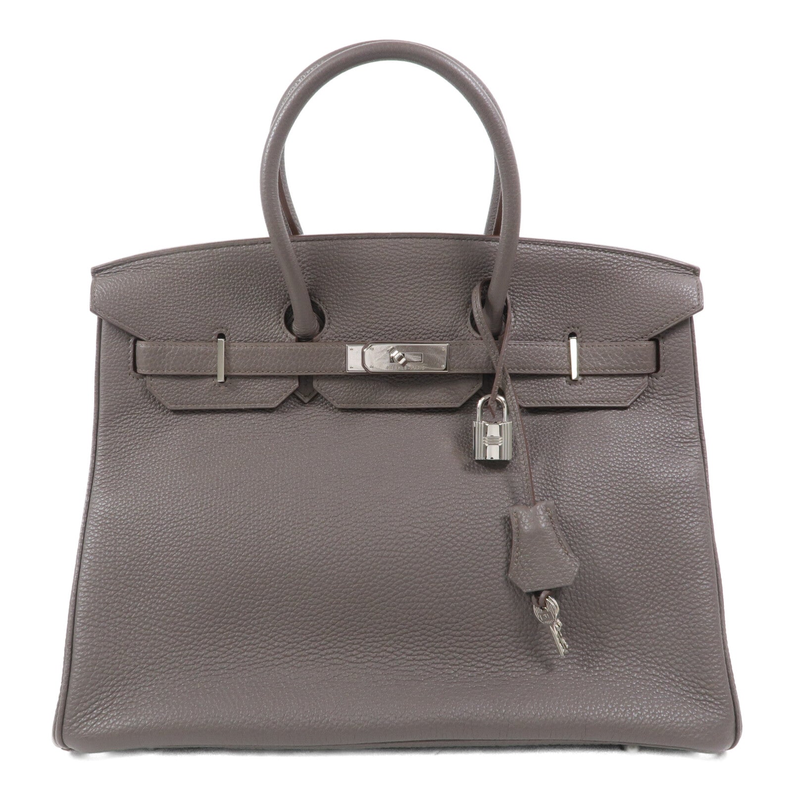 HERMES Togo皮革Birkin 35手挽袋Etain