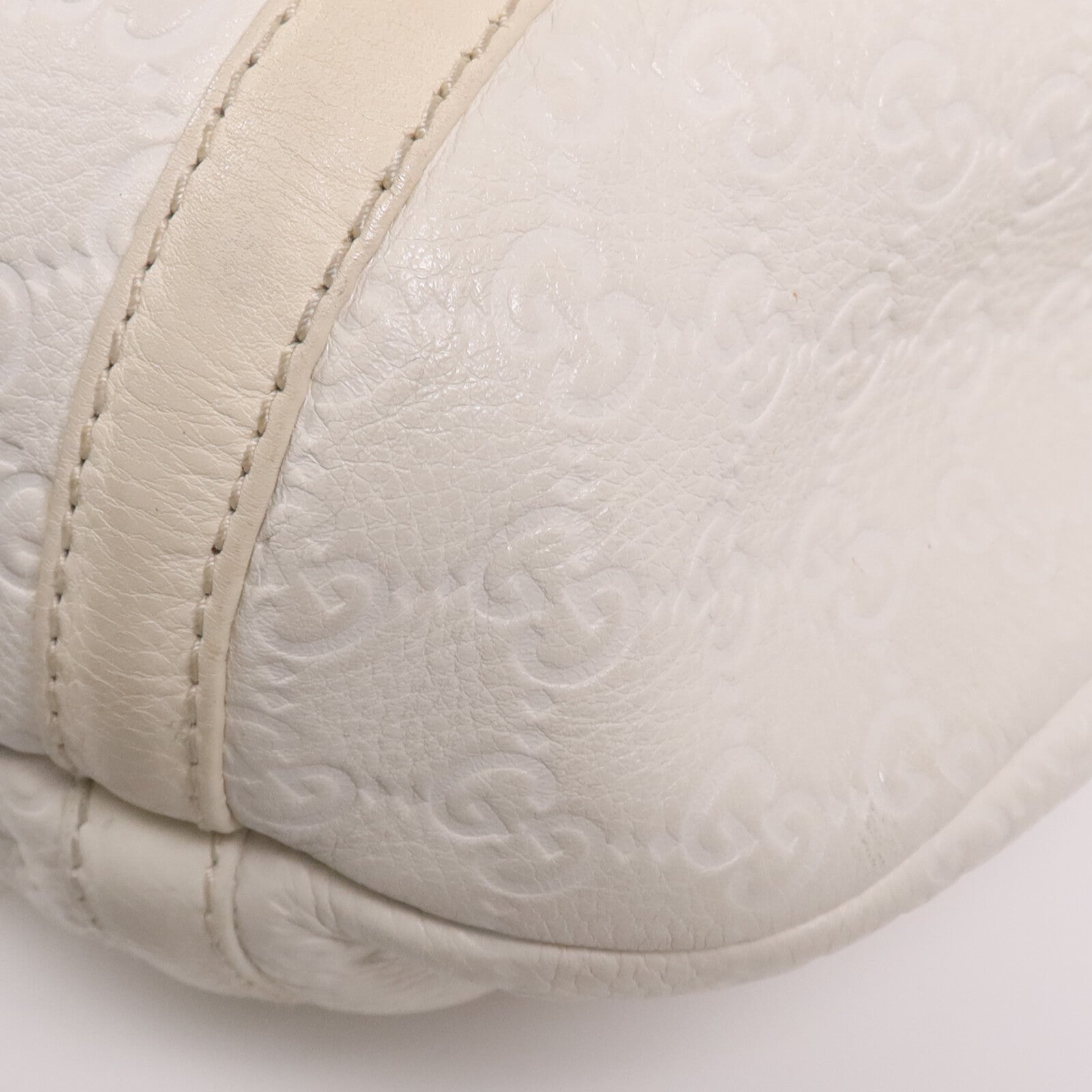 GUCCI 牛皮皮革Techro Horsebit Medium Hobo銀扣肩背袋