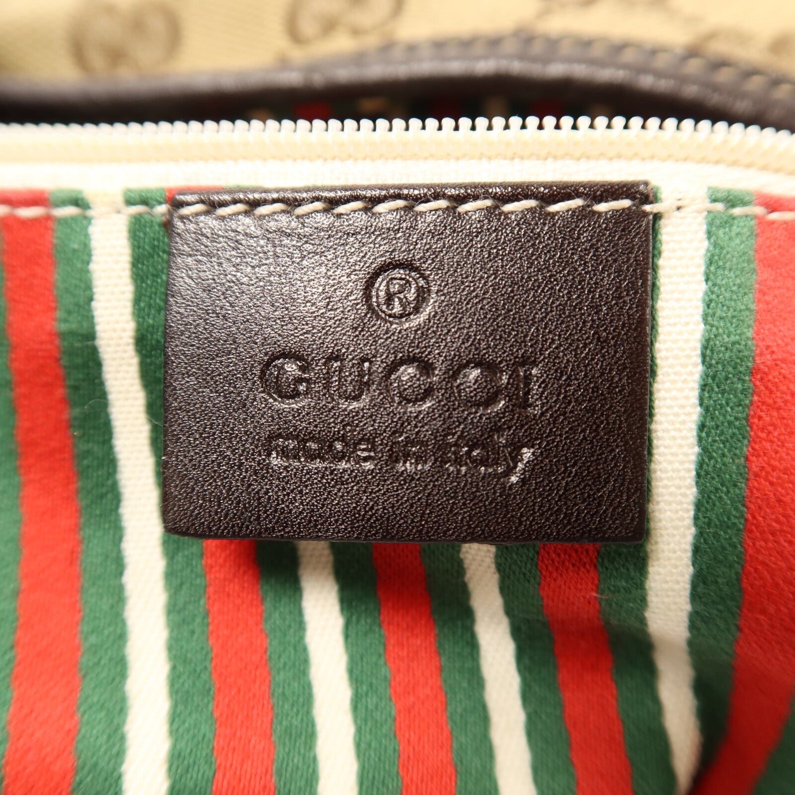 GUCCI 帆布Britt Hobo金扣肩背袋