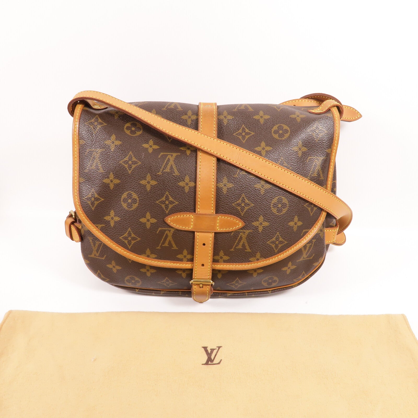LOUIS VUITTON Monogram Saumur 30肩背袋