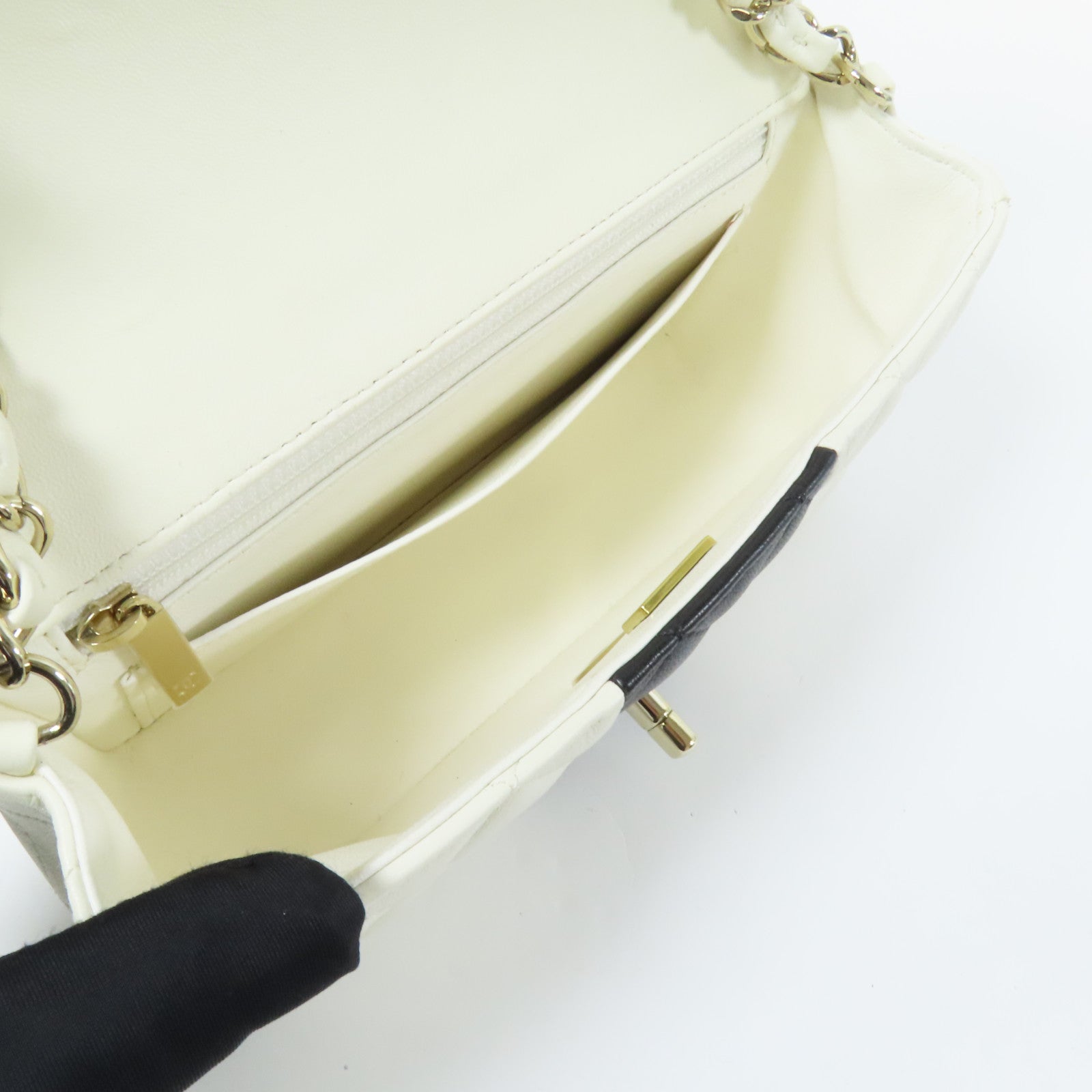 CHANEL 【激減優惠】羊皮皮革Mini Classic 20金扣肩背袋