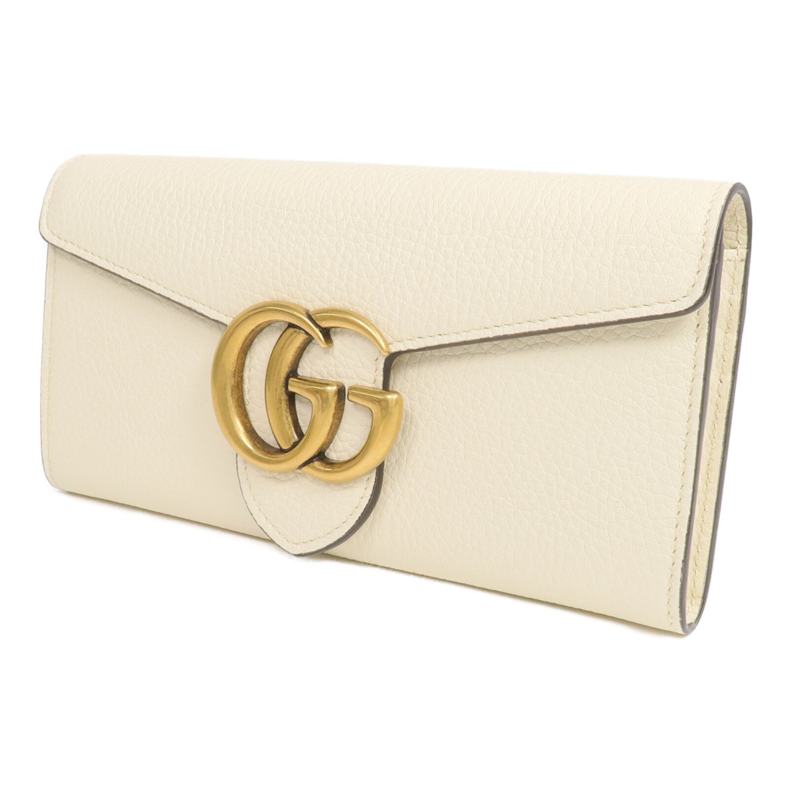 GUCCI 【激減優惠】牛皮皮革Long Wallet金扣長錢包
