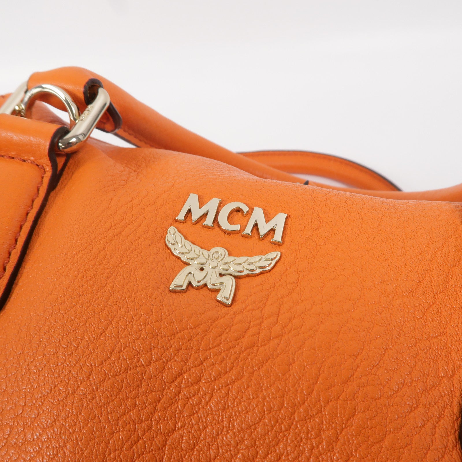 MCM 牛皮皮革2 Way Shoulder手挽肩背兩用袋