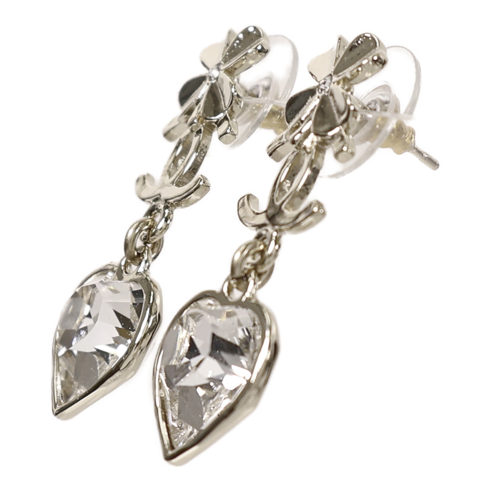 CHANEL 金屬/水晶Earring耳環