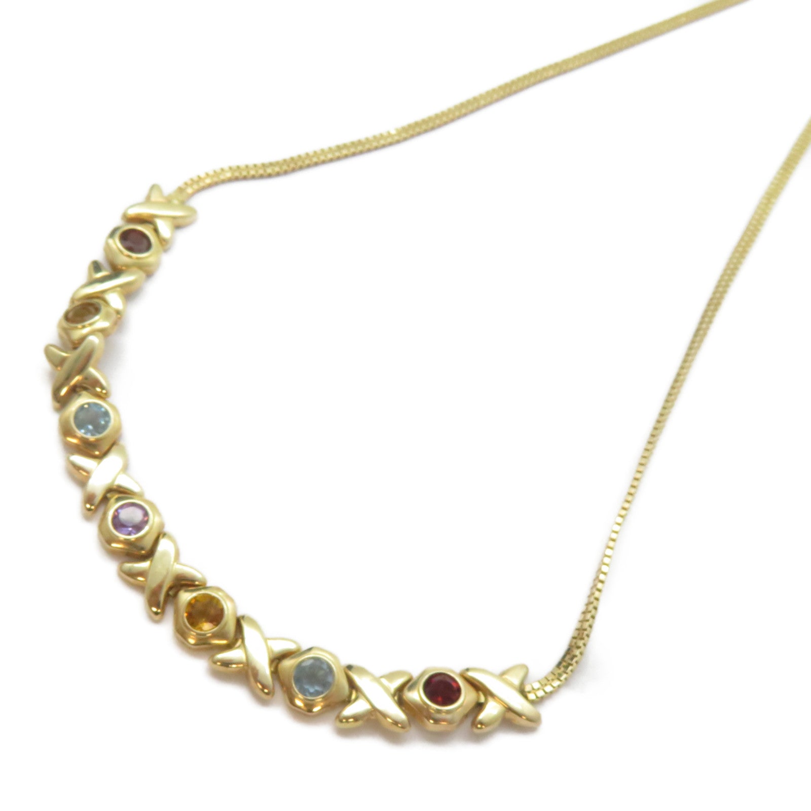 JEWELRY 14K黃金Color Stone Necklace彩色寶石項鍊