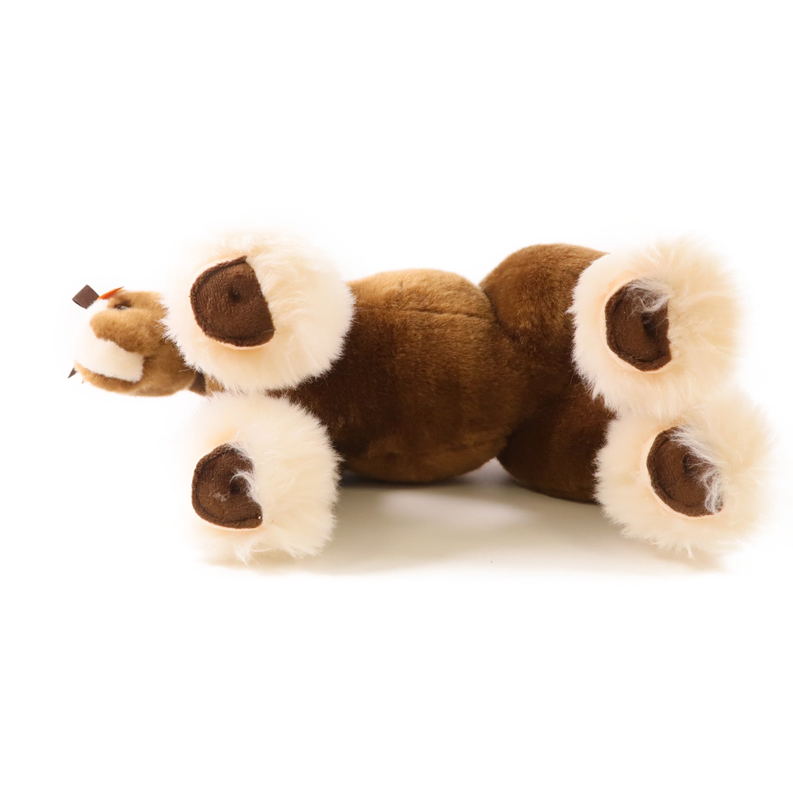 HERMES Cheval Hermy GM Plush Toy Polyester Brown/White 