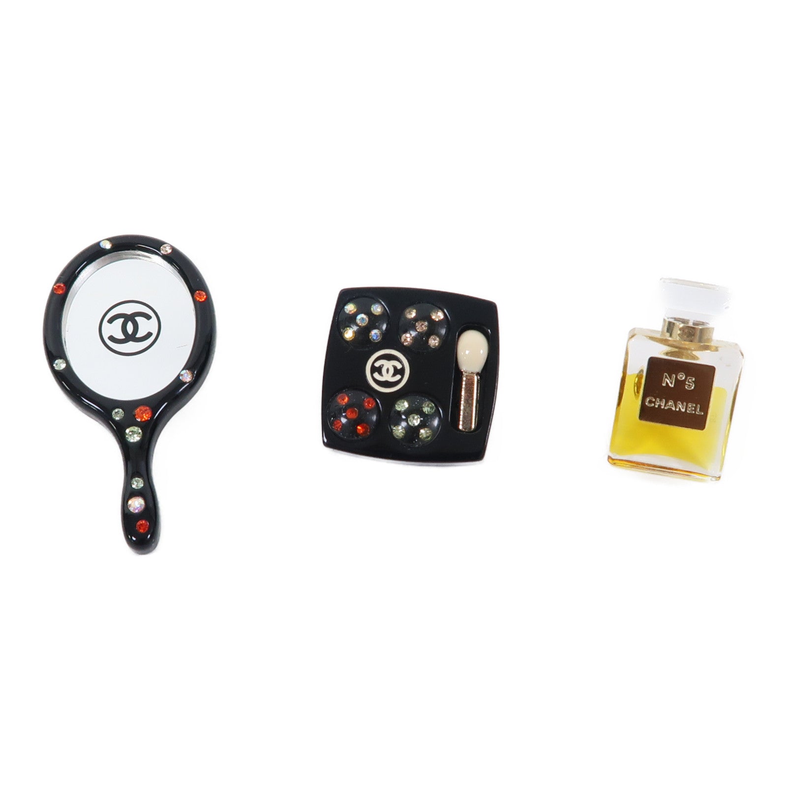 CHANEL 金屬/PVC Pin Set Brooches胸針黑色/黃色