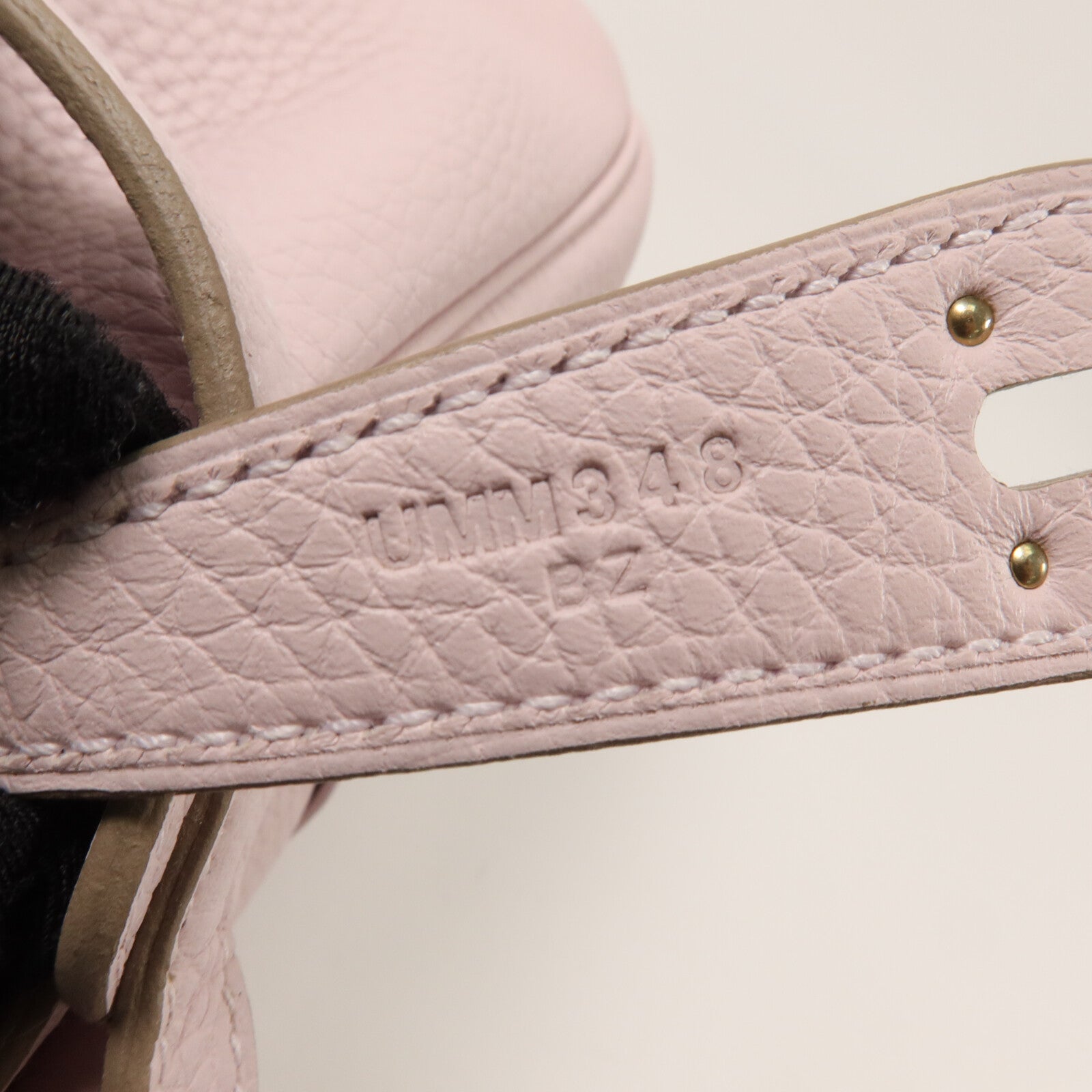 HERMES Clemence皮革Lindy 26手挽肩背兩用袋Mauve Pale