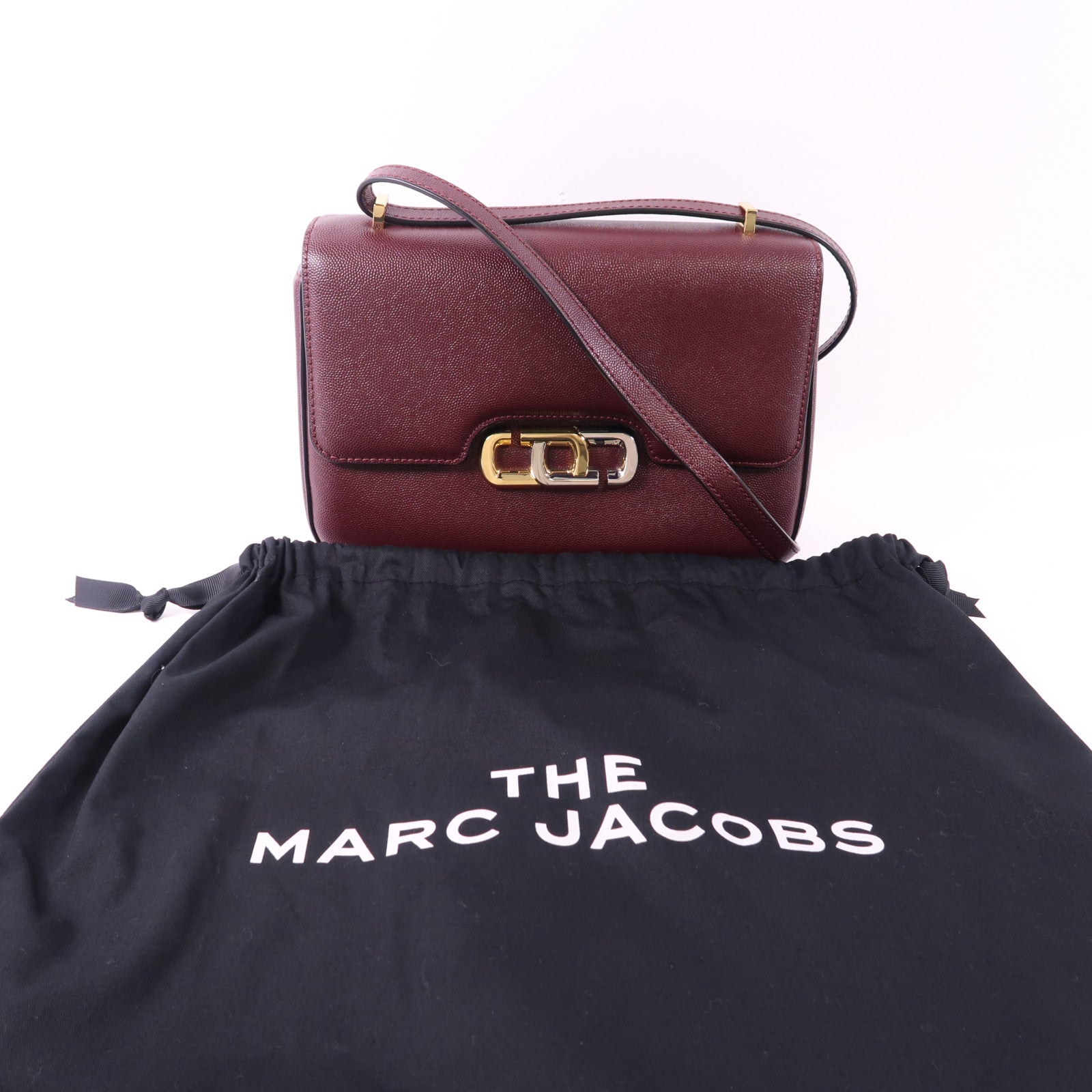 MARC JACOBS 牛皮皮革Shoulder Bag金扣肩背袋