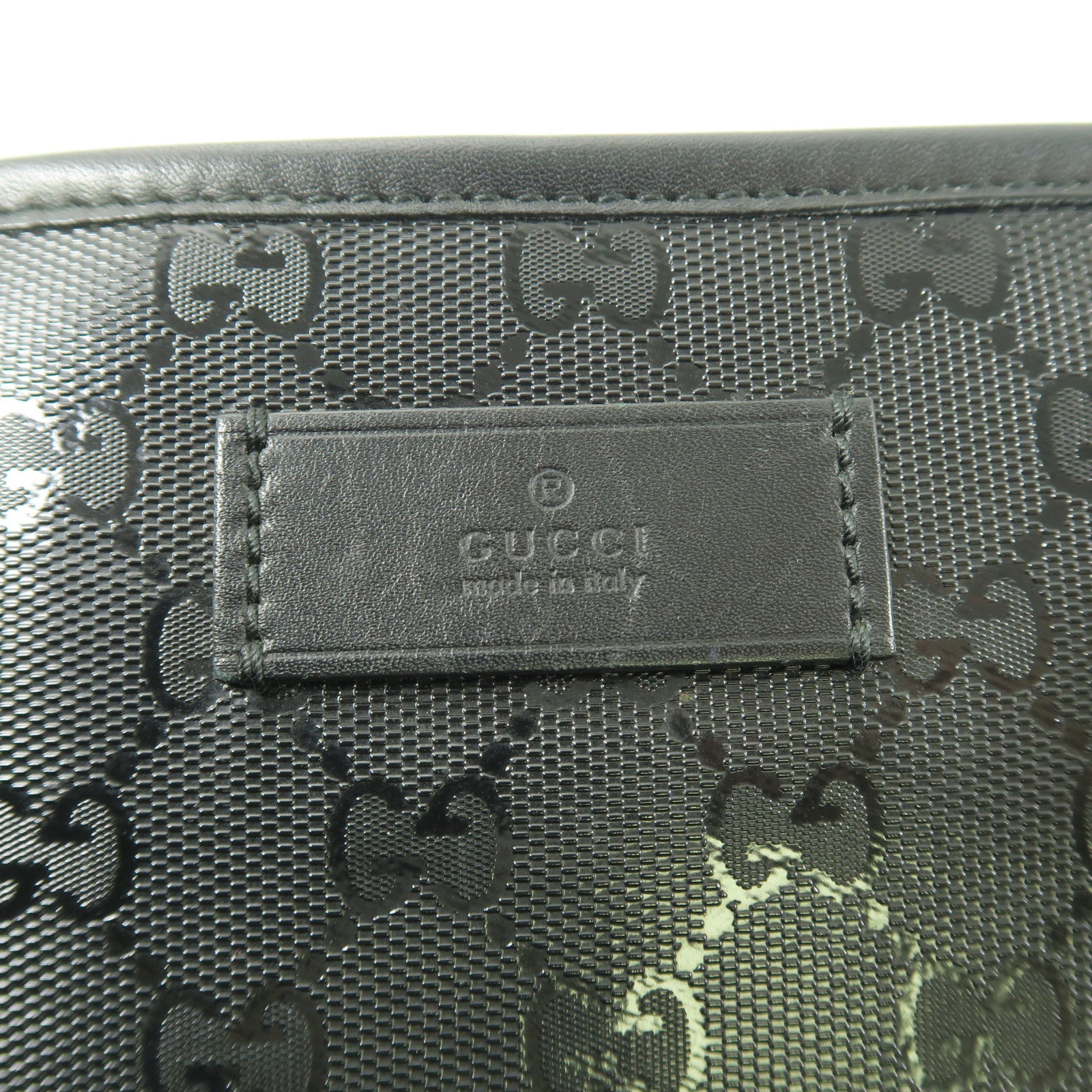 GUCCI 【激減優惠】塗層帆布Tote Bag肩背袋黑色