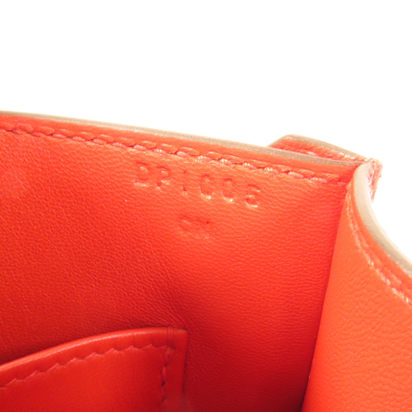 HERMES Chevre皮革Verrou Mini金扣鏈帶肩背袋Red