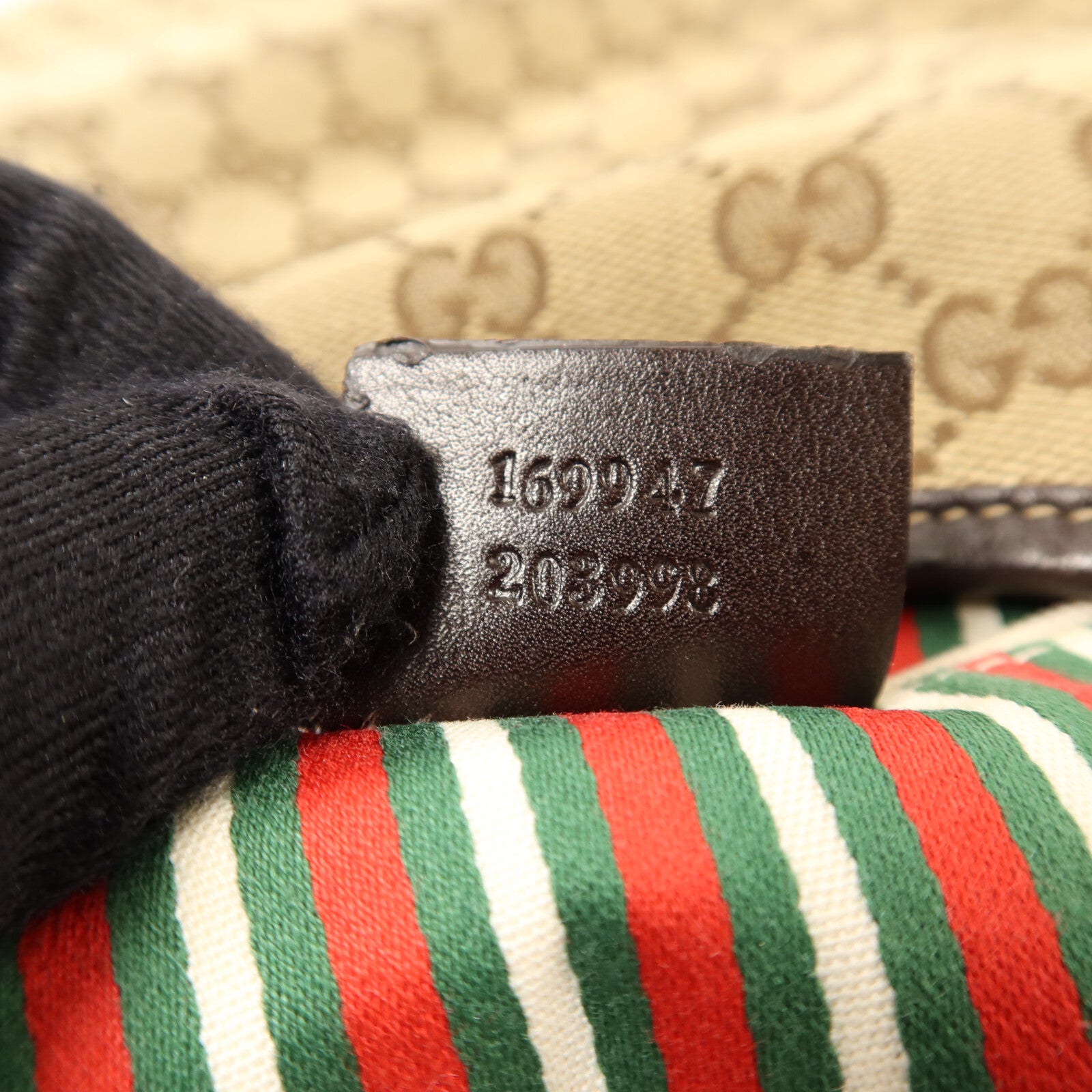 GUCCI 帆布Britt Hobo金扣肩背袋