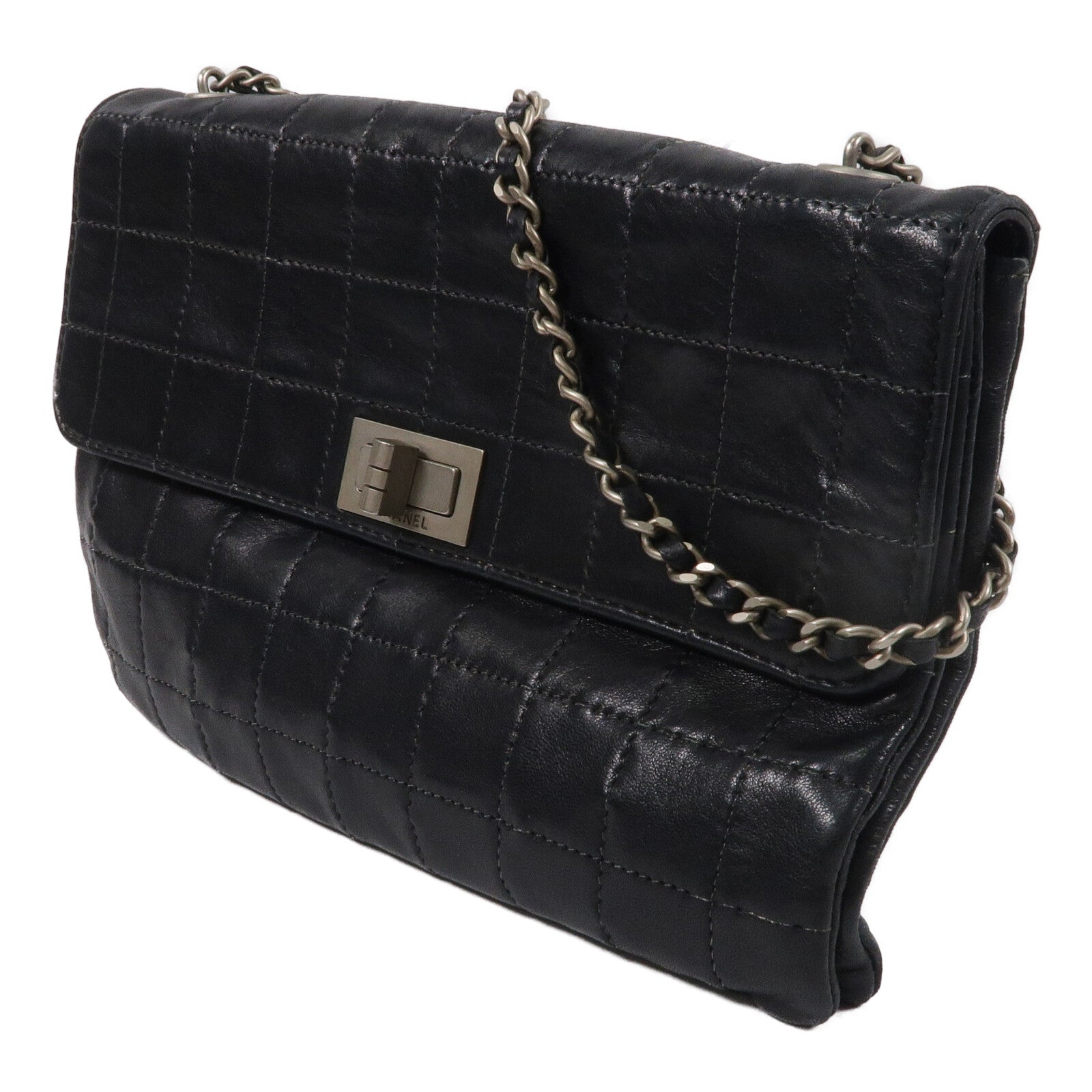 CHANEL 羊皮皮革Vintage 2.55鏈帶肩背袋