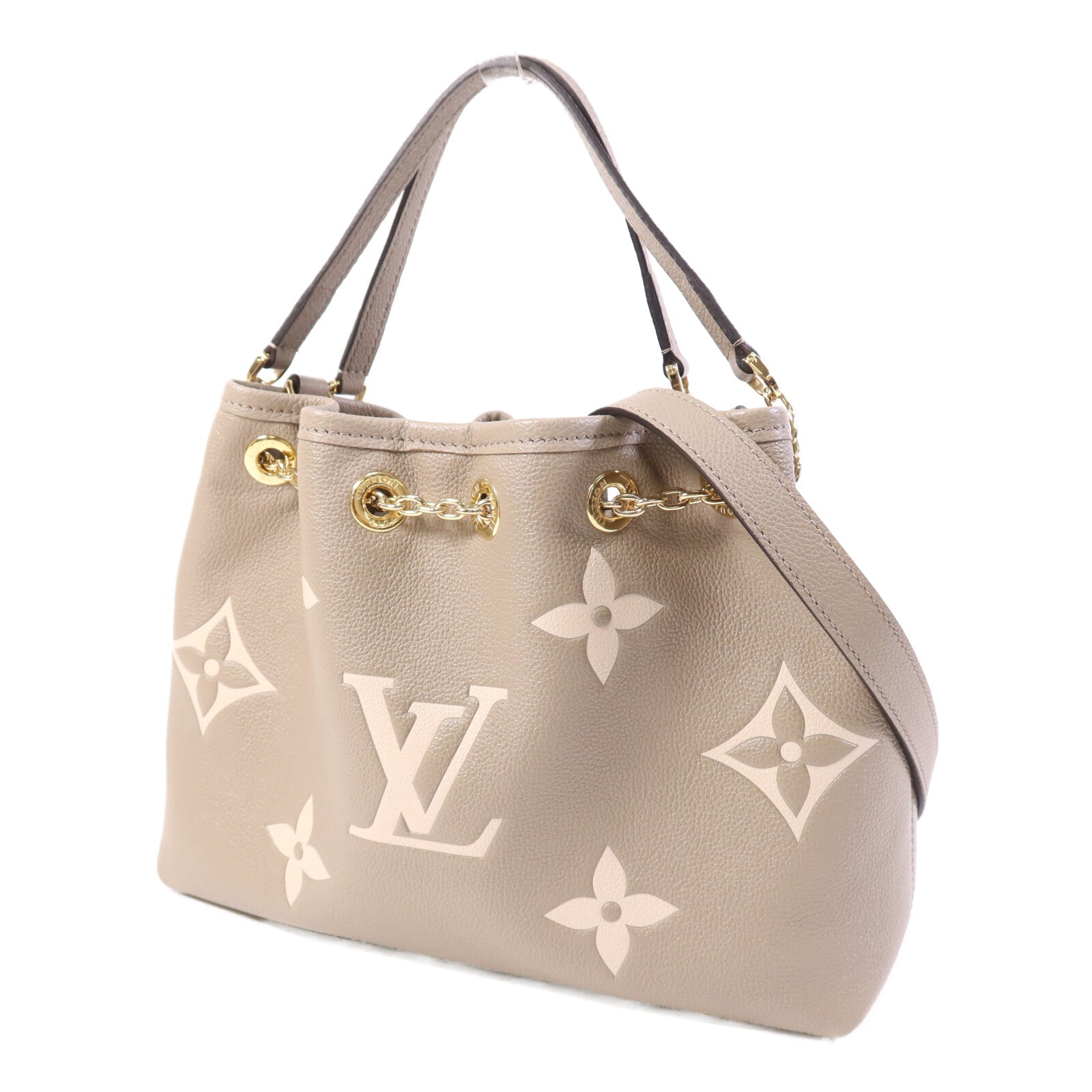 LOUIS VUITTON Monogram Empreinte Bundle金扣手挽肩背兩用袋