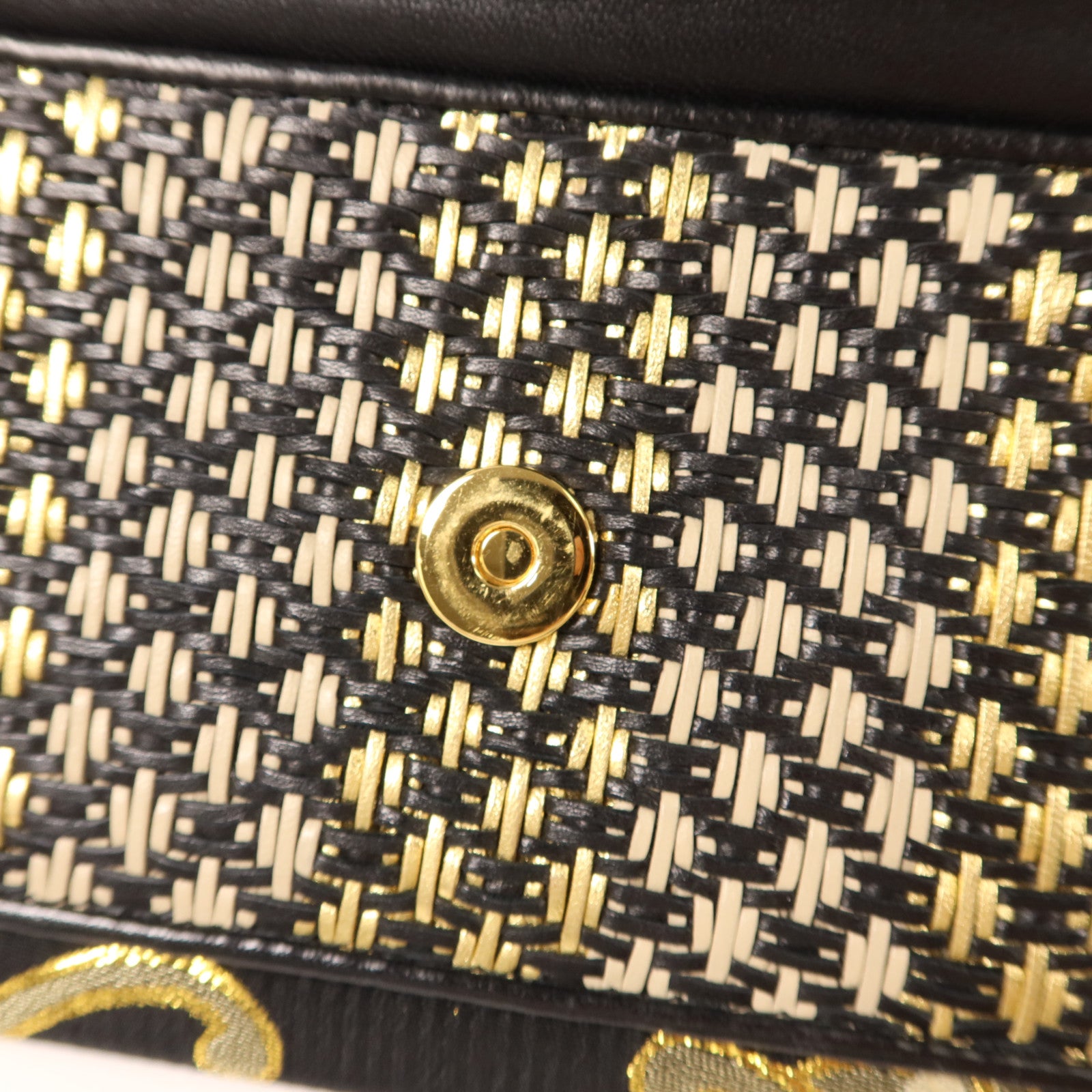 BVLGARI 天鵝絨/布料Clutch Bag金扣手拿包