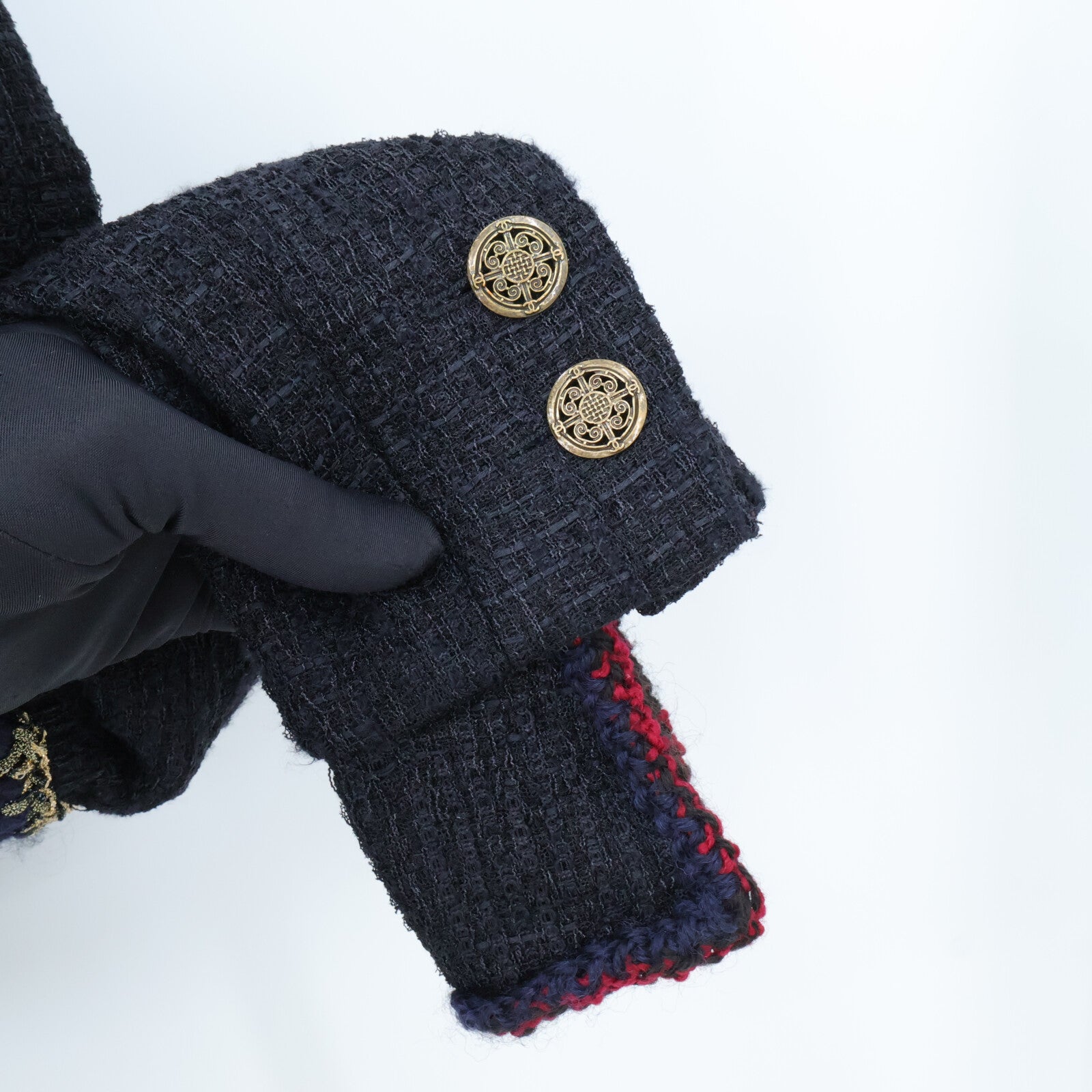 CHANEL Collarless Tweed Jacket外套