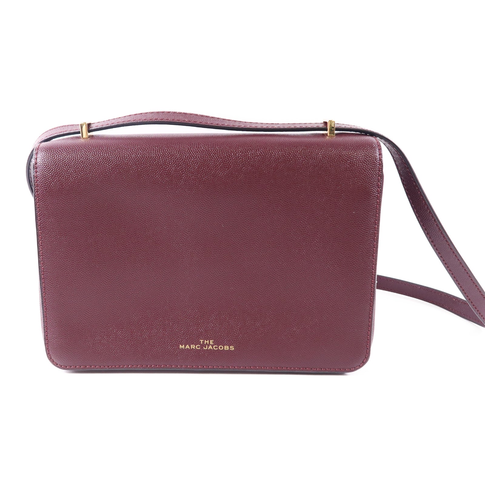 MARC JACOBS 牛皮皮革Shoulder Bag金扣肩背袋