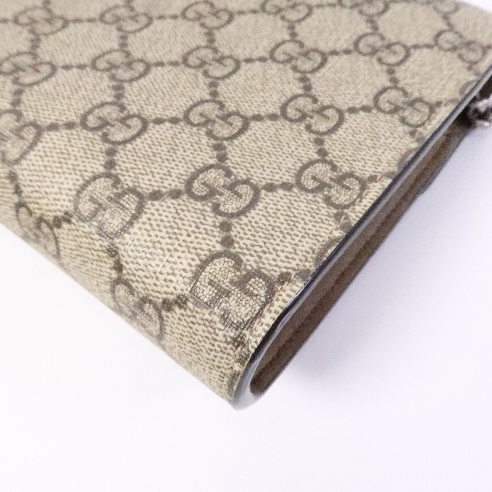 GUCCI 塗層帆布Dionysus Wallet On Chain鏈帶肩背袋